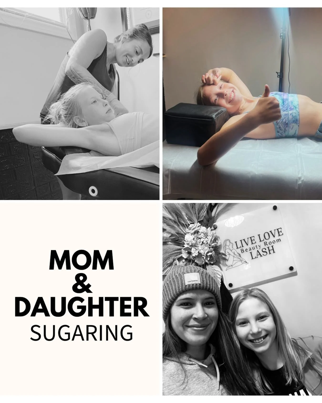 ✨ Mom &amp; Daughter Sugaring Appointments ✨
A sweet way to start healthy hair-removal habits 💕

If your pre-teen is starting to notice body hair, sugaring is a softer, safer alternative to shaving&mdash;and a great first step guided by mom.

🌿 Why