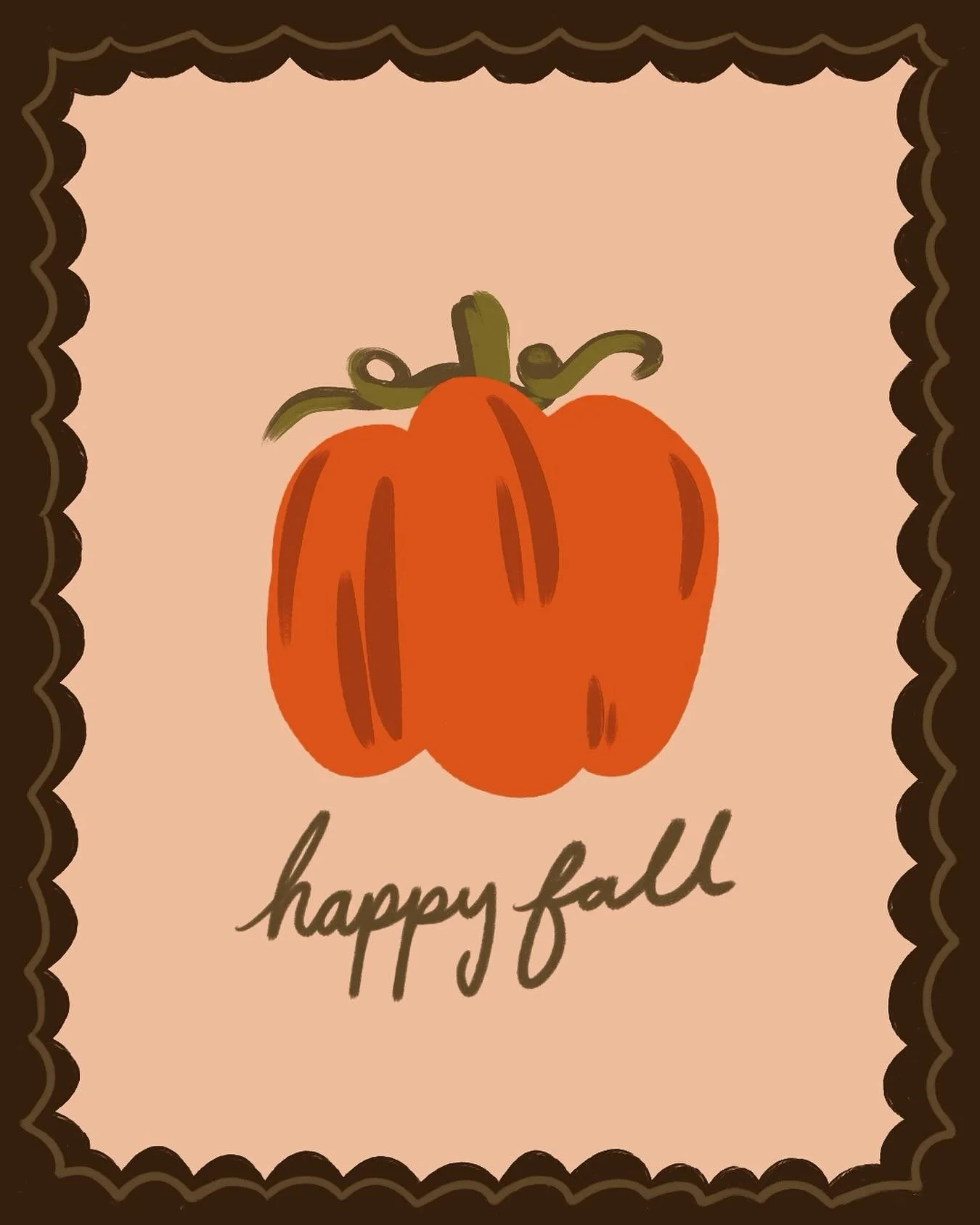Admittedly, I only spent 10 mins on this haha! I&rsquo;m so busy getting everything ready for fall fest I just didn&rsquo;t have time for a bigger drawing. But still, I&rsquo;m very happy about it being fall. I&rsquo;m looking forward to the free tim