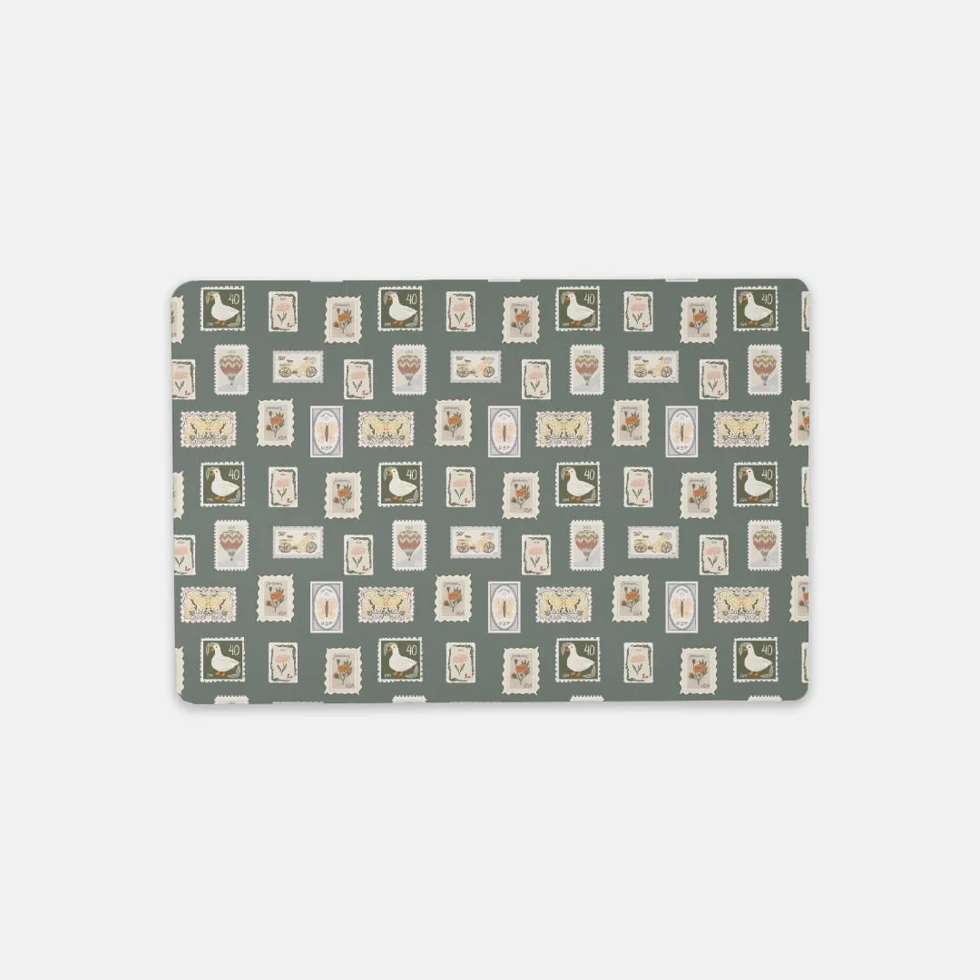 Vintage Stamps - Desk Mat (18" x 12")