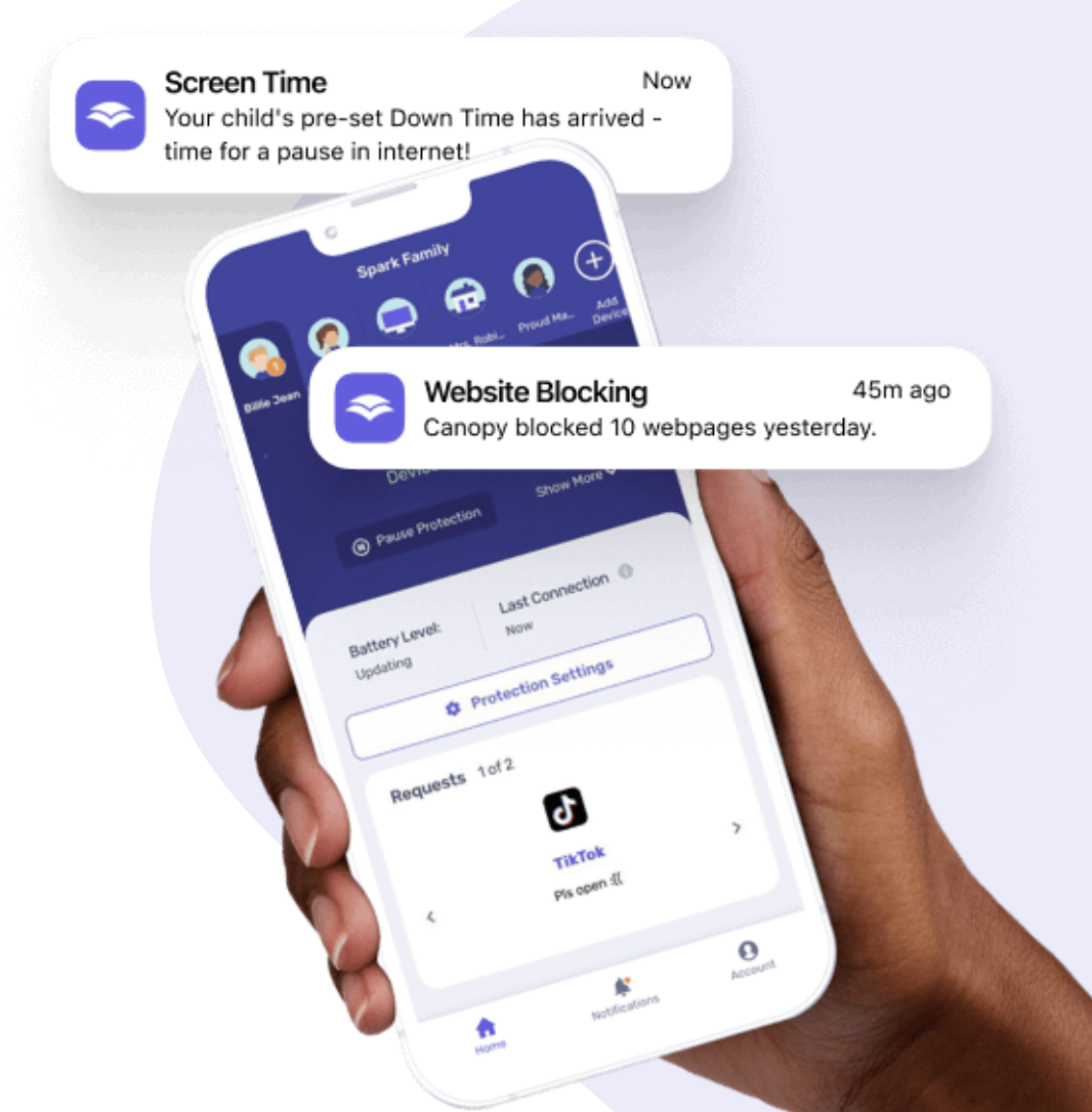 Canopy online safety app
