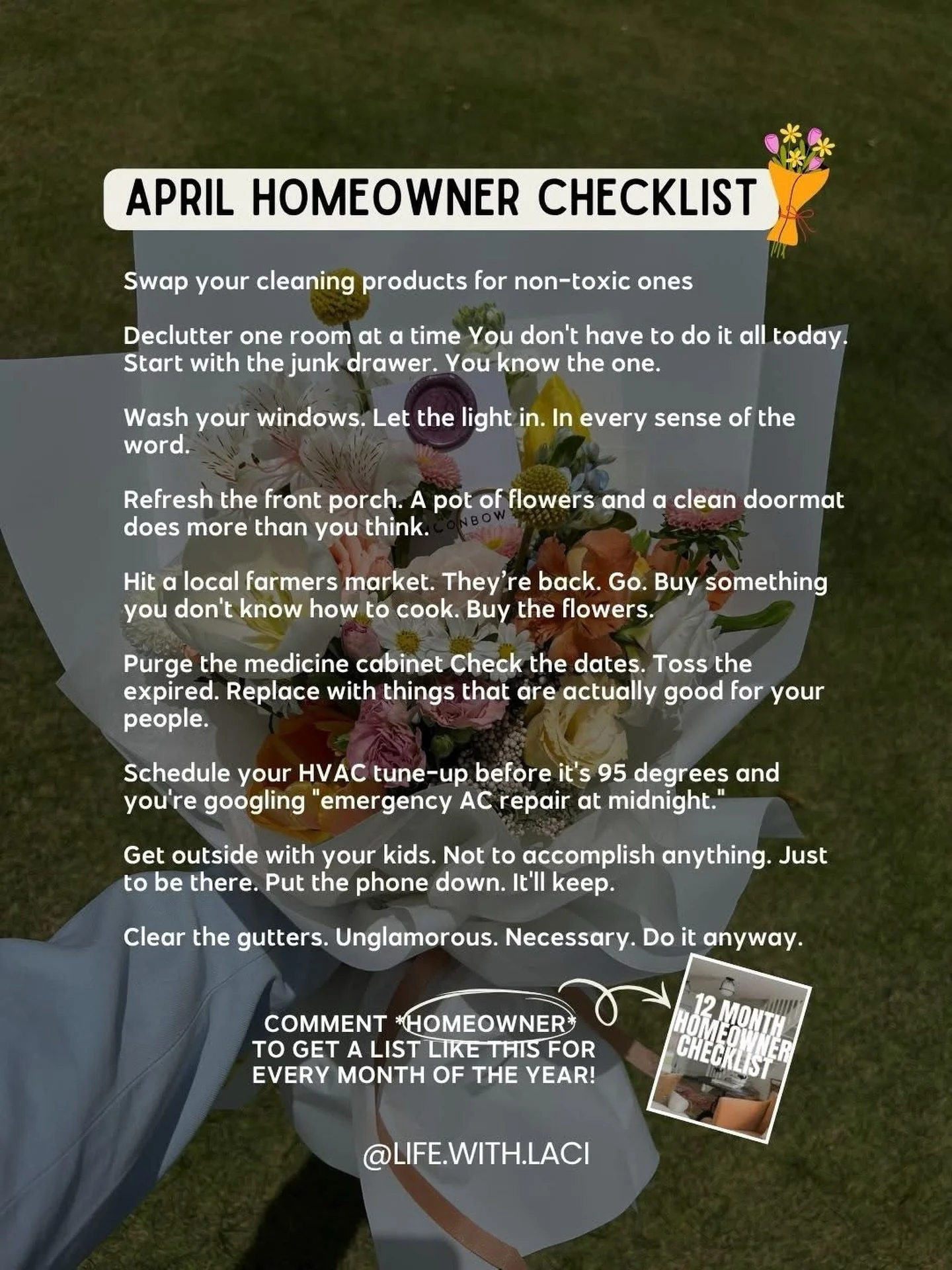 Spring is basically God&rsquo;s way of saying okay, fresh start. Let&rsquo;s go.

New season. New mercies. New reason to finally deal with the junk drawer.

I put together my version of a spring home checklist and it looks a little different than the