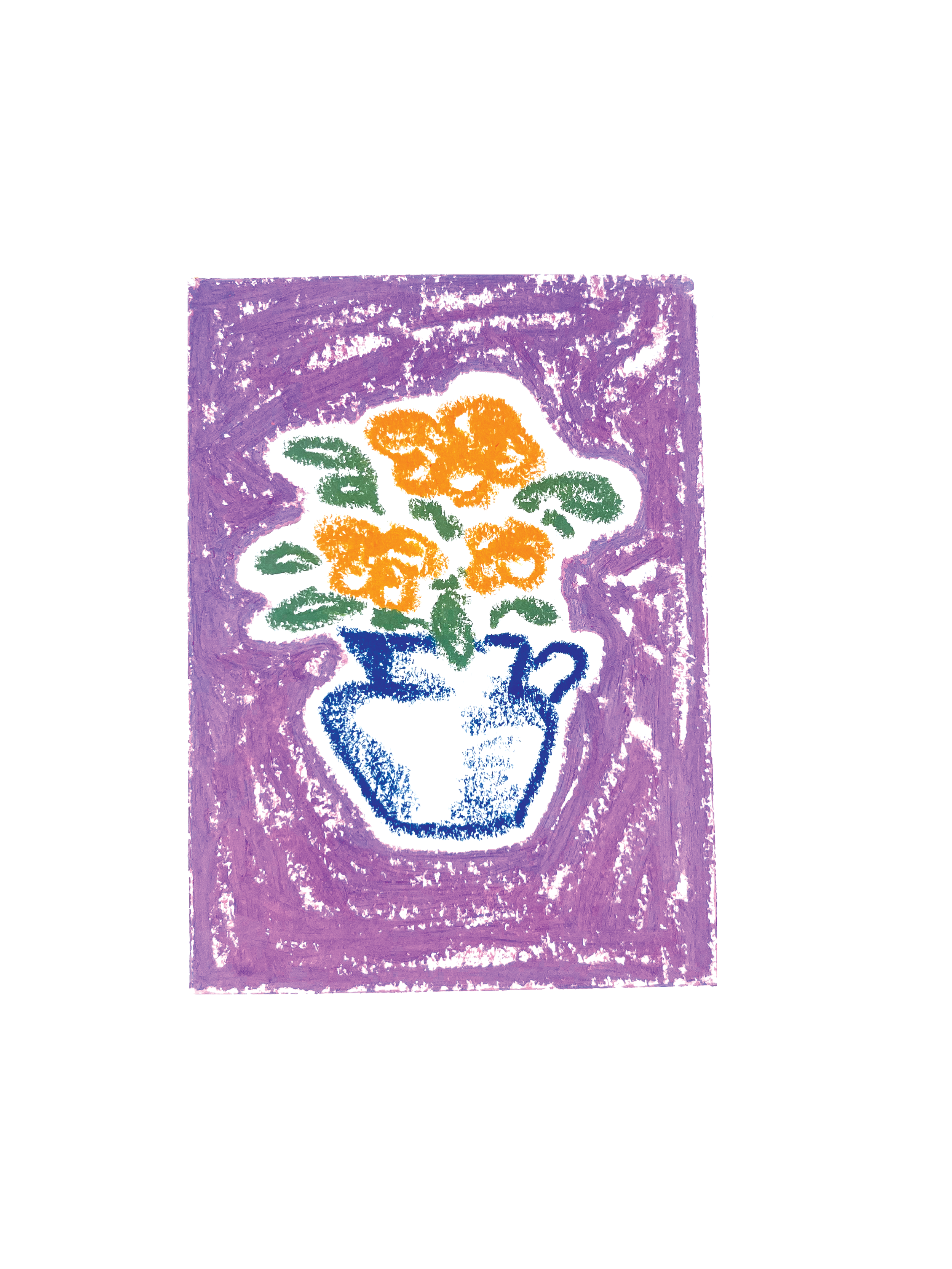 Purple Flower Card