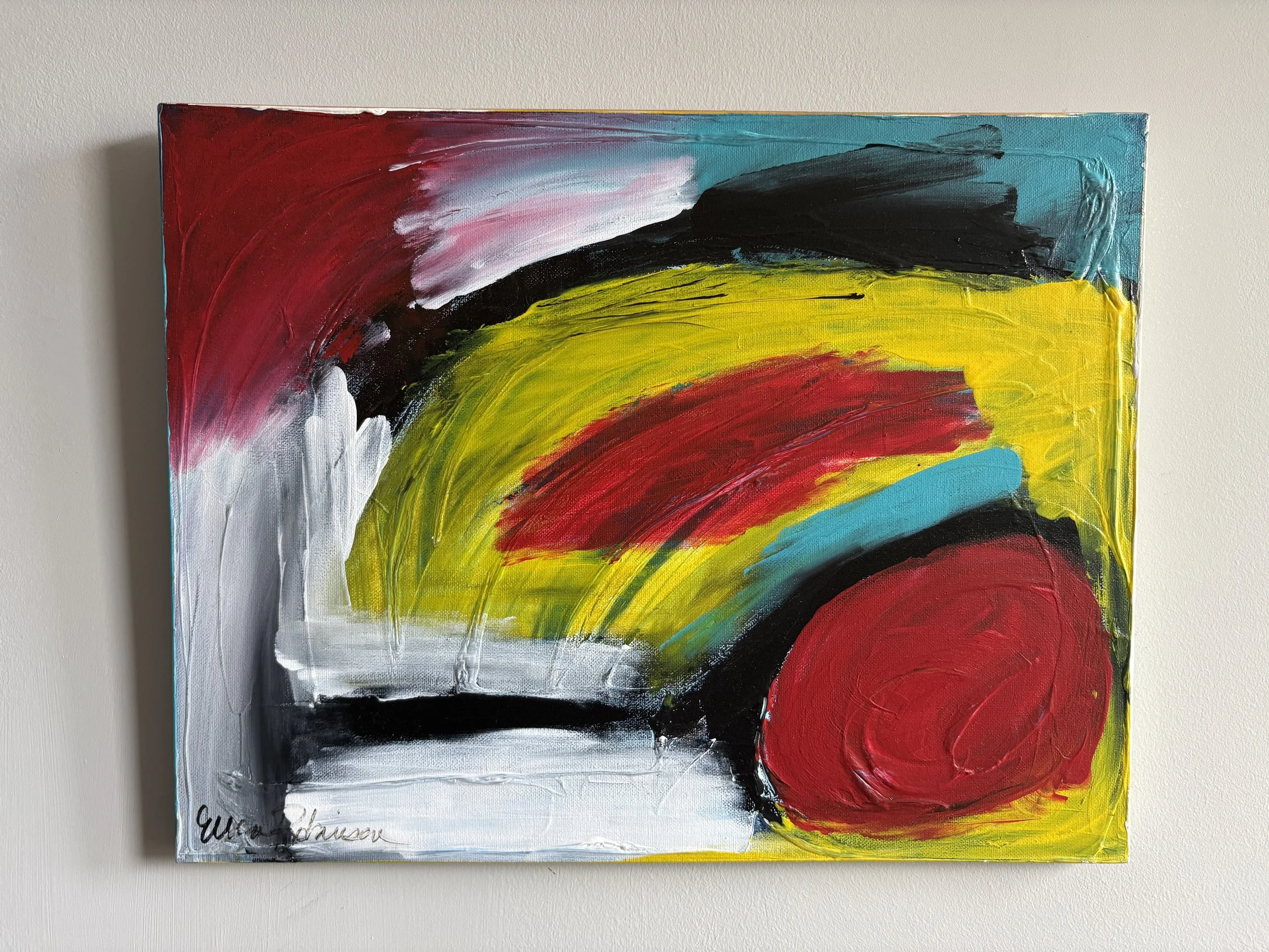 RED ORIGINAL PAINTING