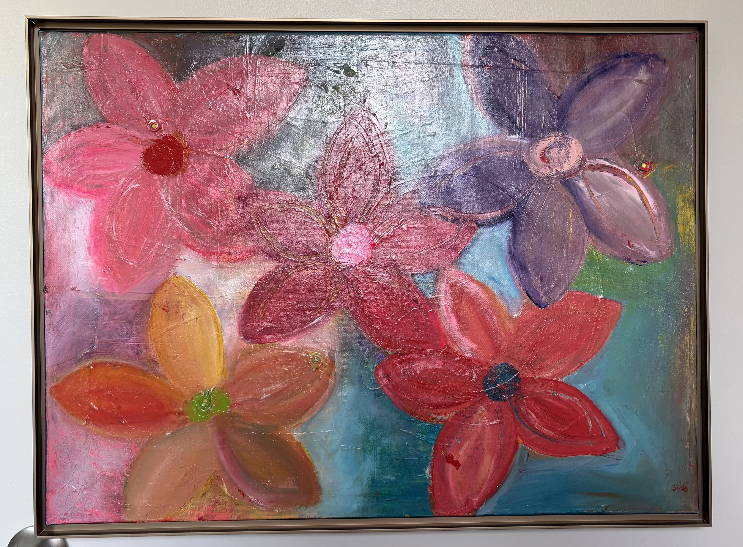 LIVE INTO YOUR TRUE LIFE ORIGINAL PAINTING + Frame