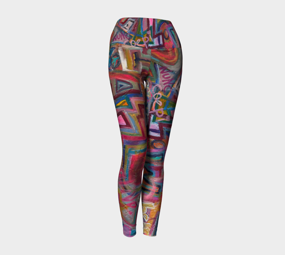 JOY GRAFFITI YOGA LEGGINGS OR CAPRIS
