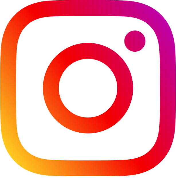 Instagram logo with gradient colors from yellow to purple