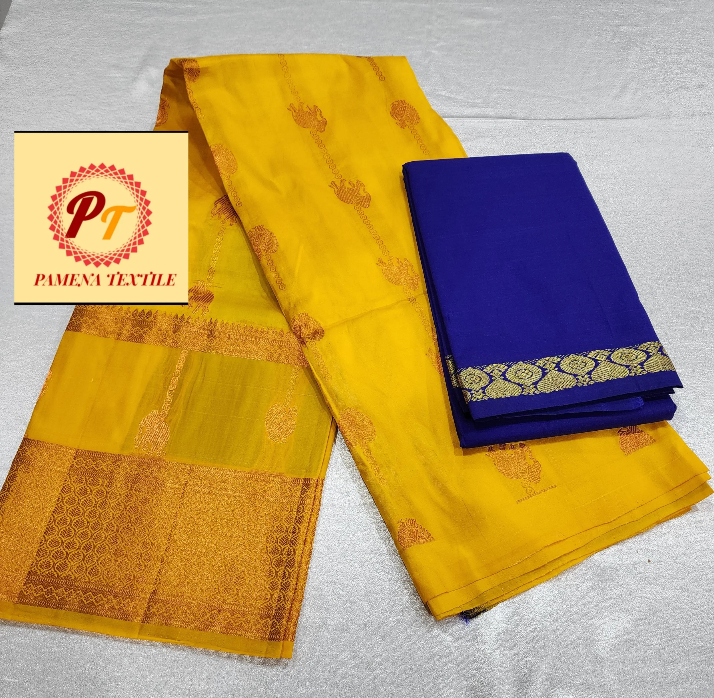 pure kanchipuram half saree