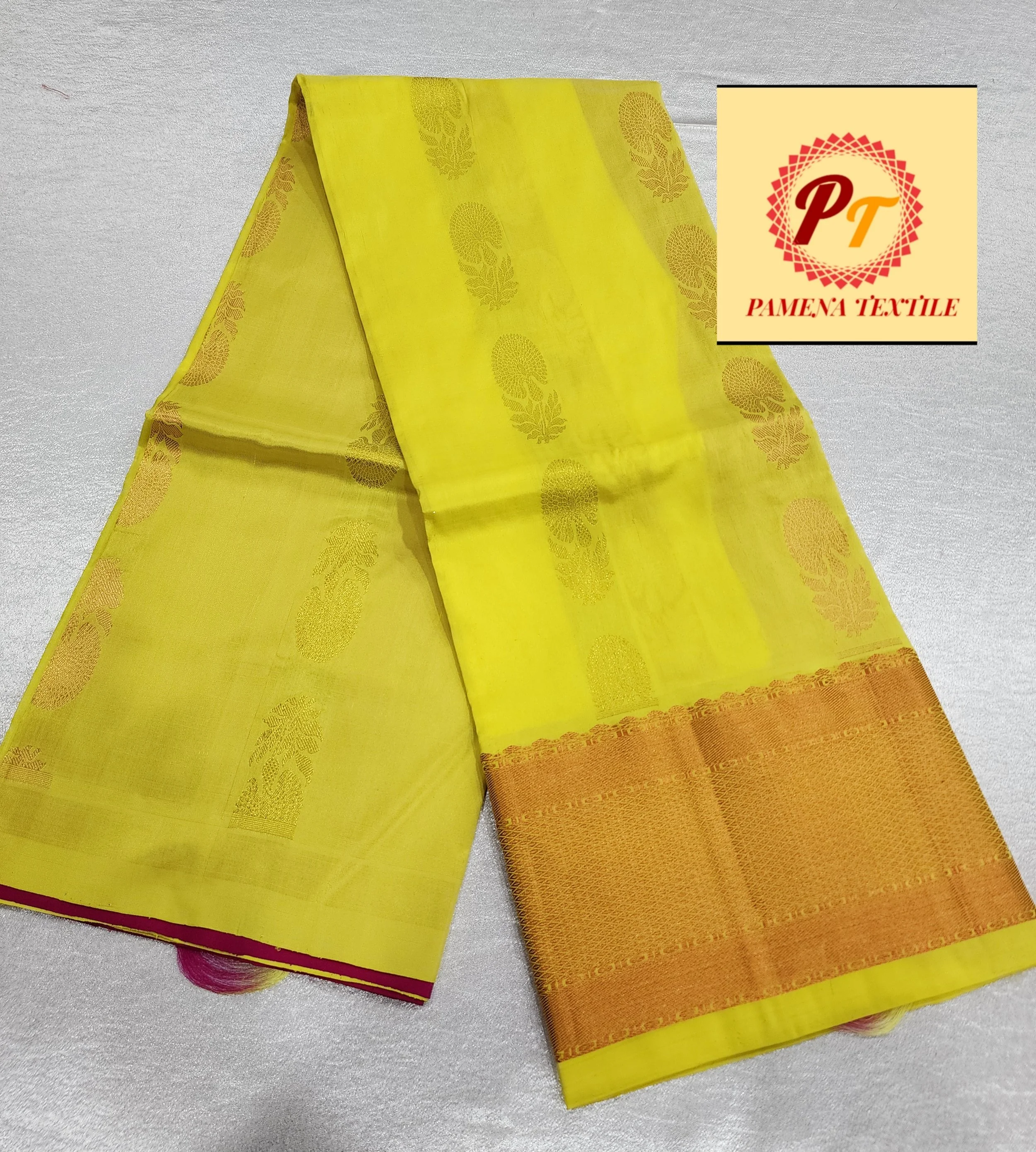 pure kanchipuram half saree