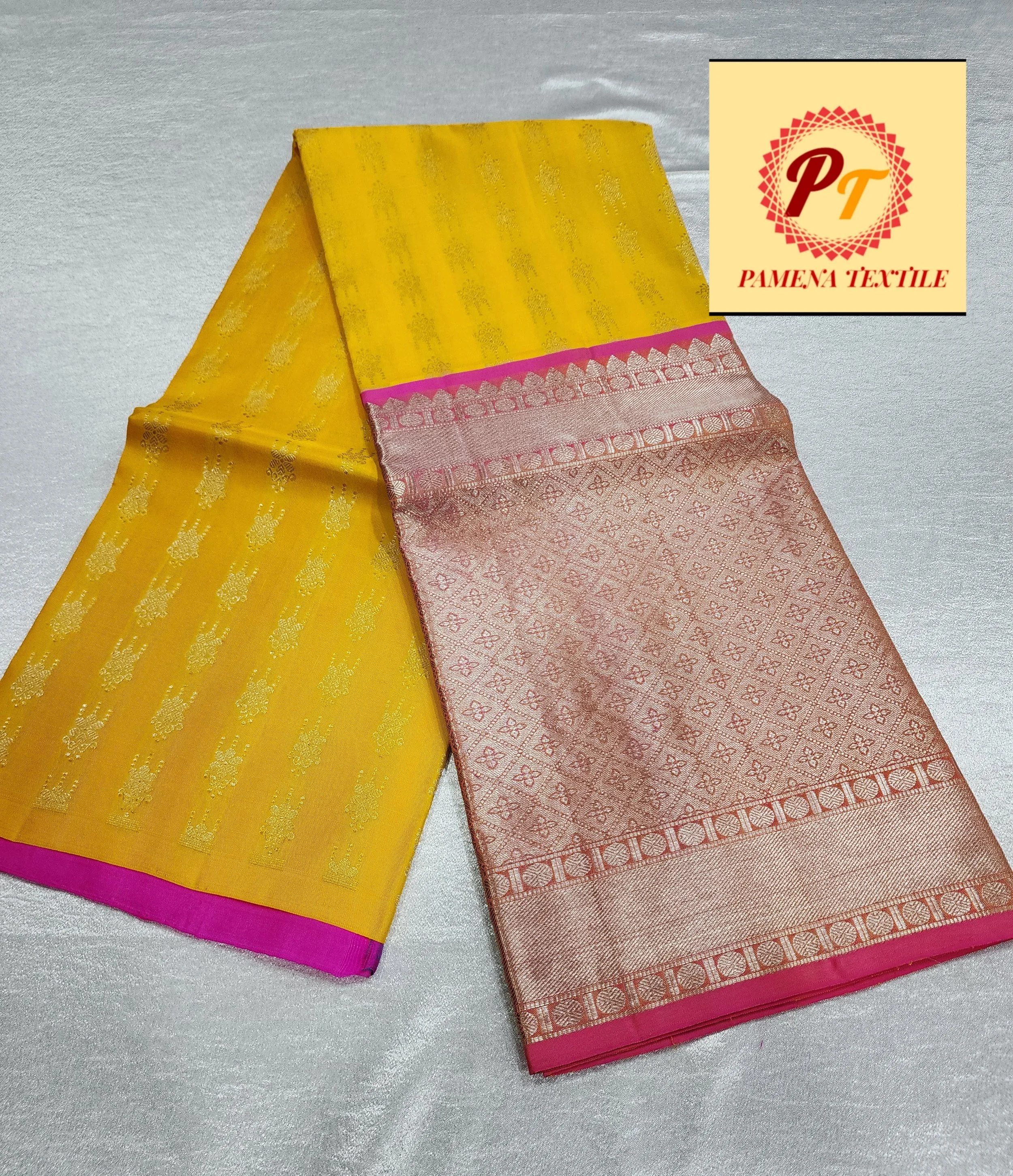 pure kanchipuram half saree