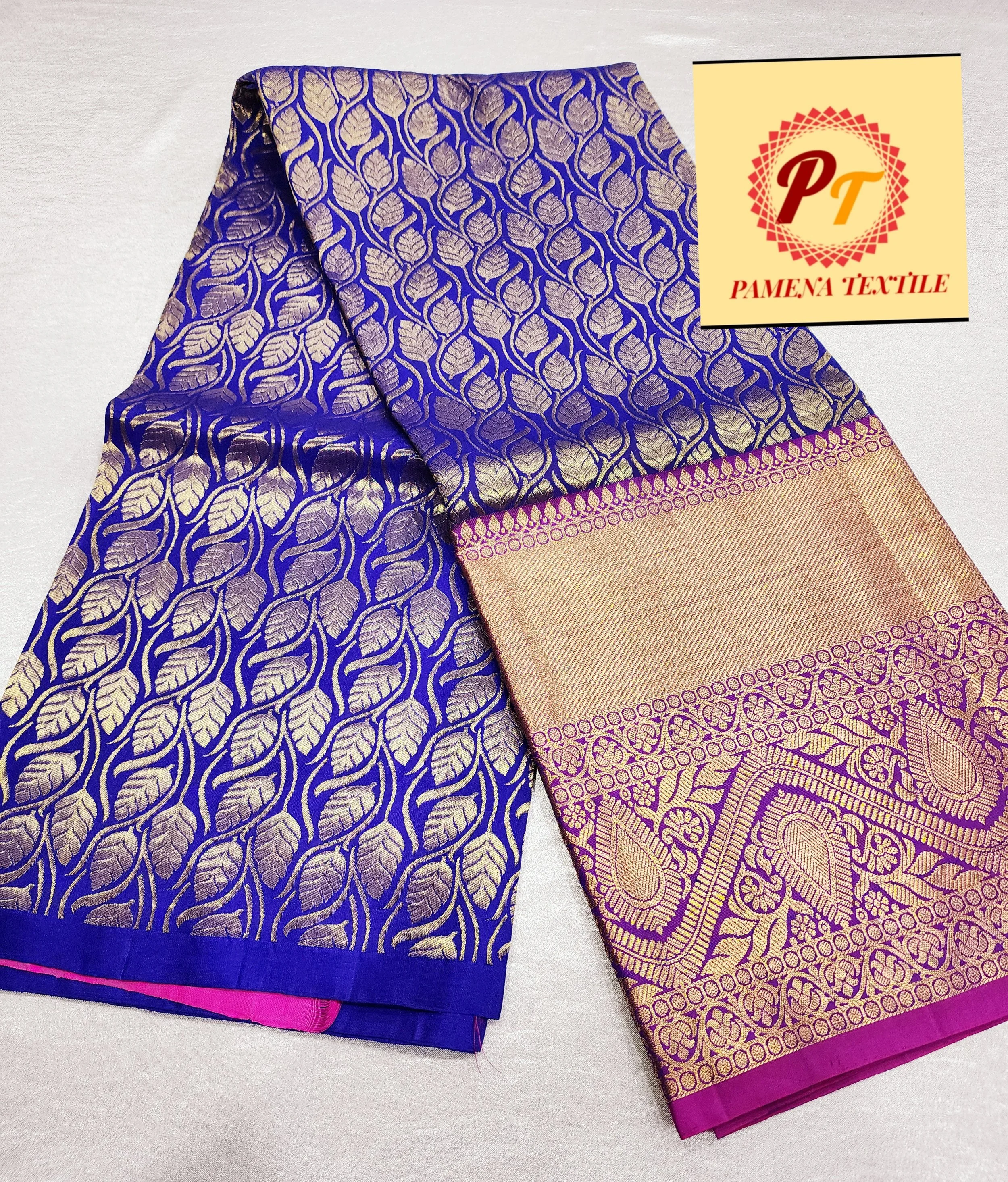 pure kanchipuram half saree