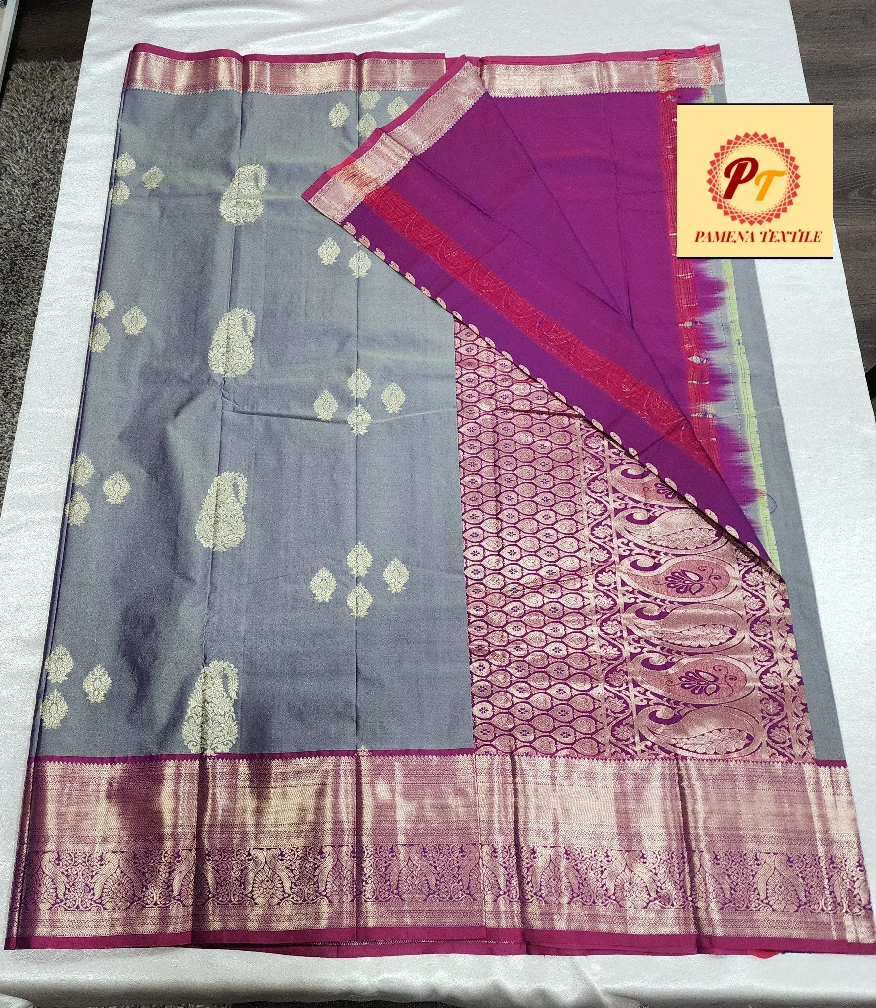 kanchi semi silk saree