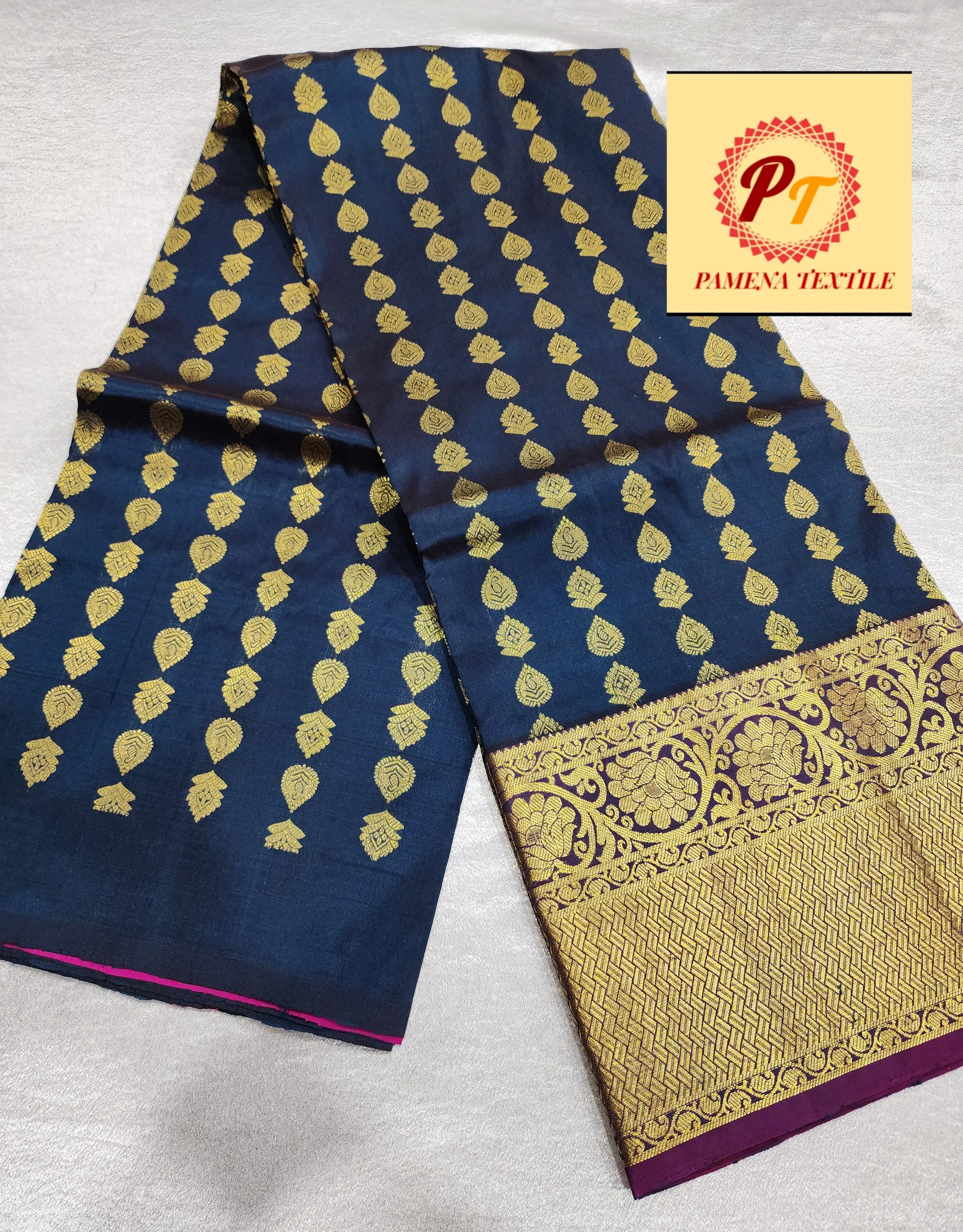 pure kanchipuram half saree