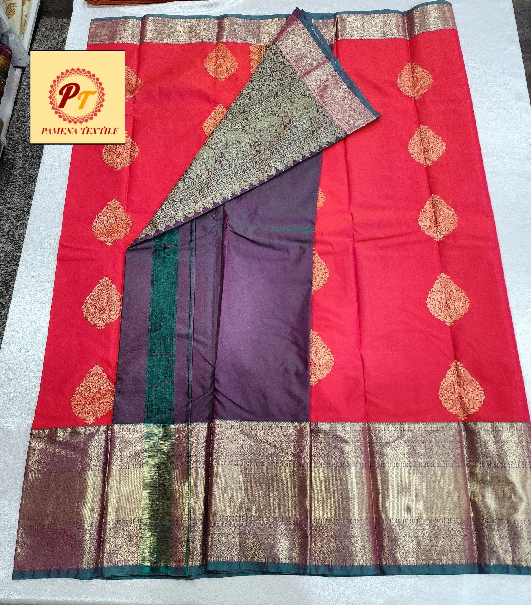 kanchi semi silk saree