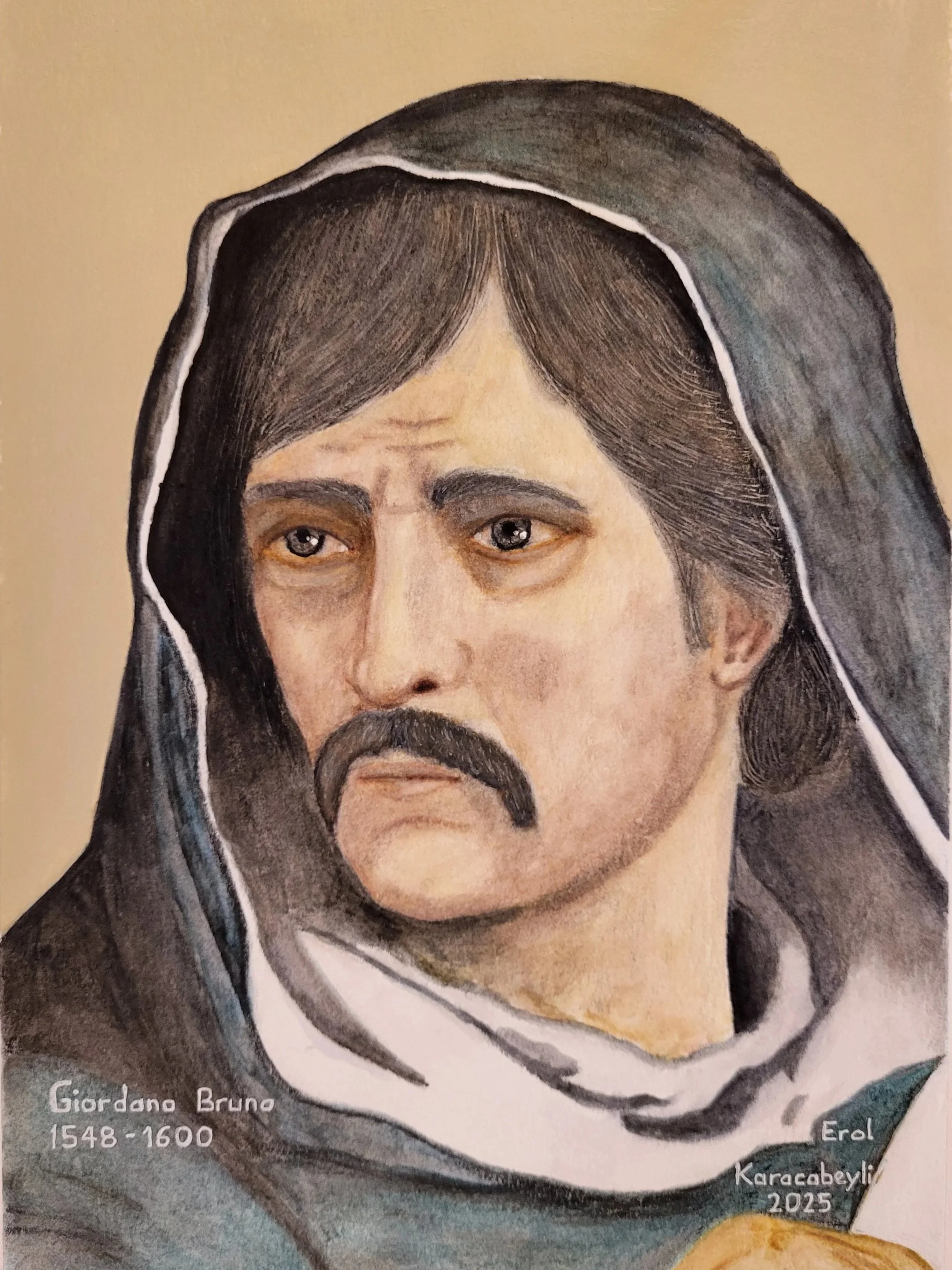 Giordano Bruno (1548-1600):  he was burned at the stake - a grim fate that turned him into a symbol of free thought