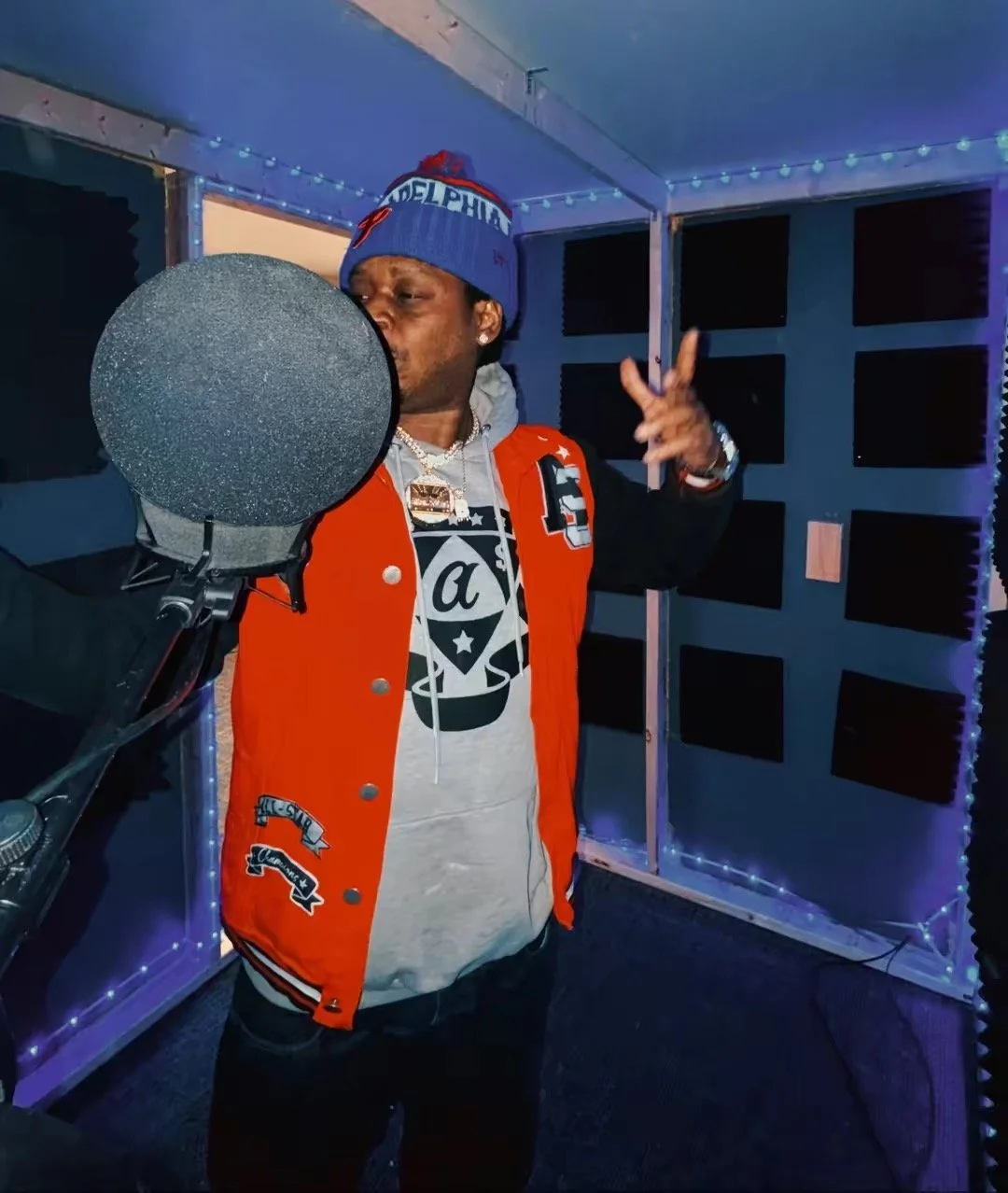 Big Brazy Alford in the booth