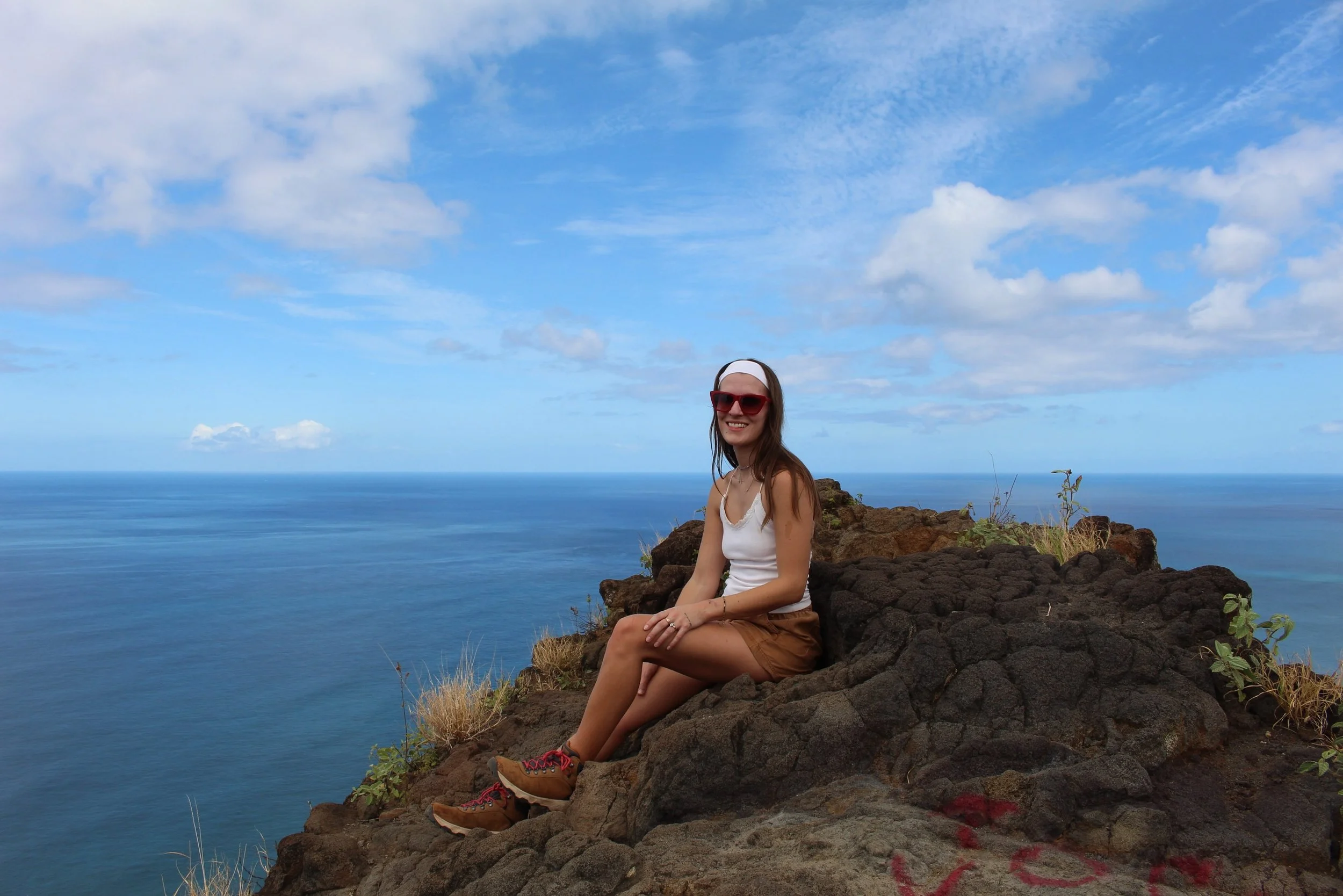 What better way to celebrate signing your first publishing contract than hiking the pink pillbox?