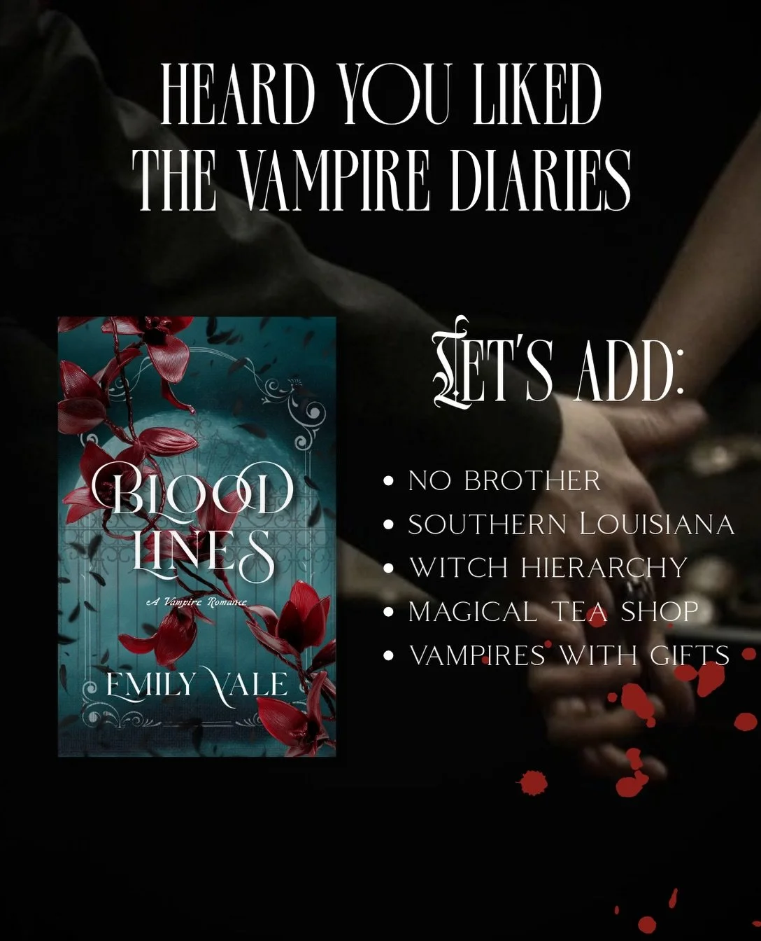 On KU and paperback! 🩸 

Dean is a vampire with a scarred past and many titles. Ella is a woman who can&rsquo;t escape death&rsquo;s grip.

A mercenary of his own kind, by hire of the Crescent Coven of witches, Dean is sent to university grounds to 