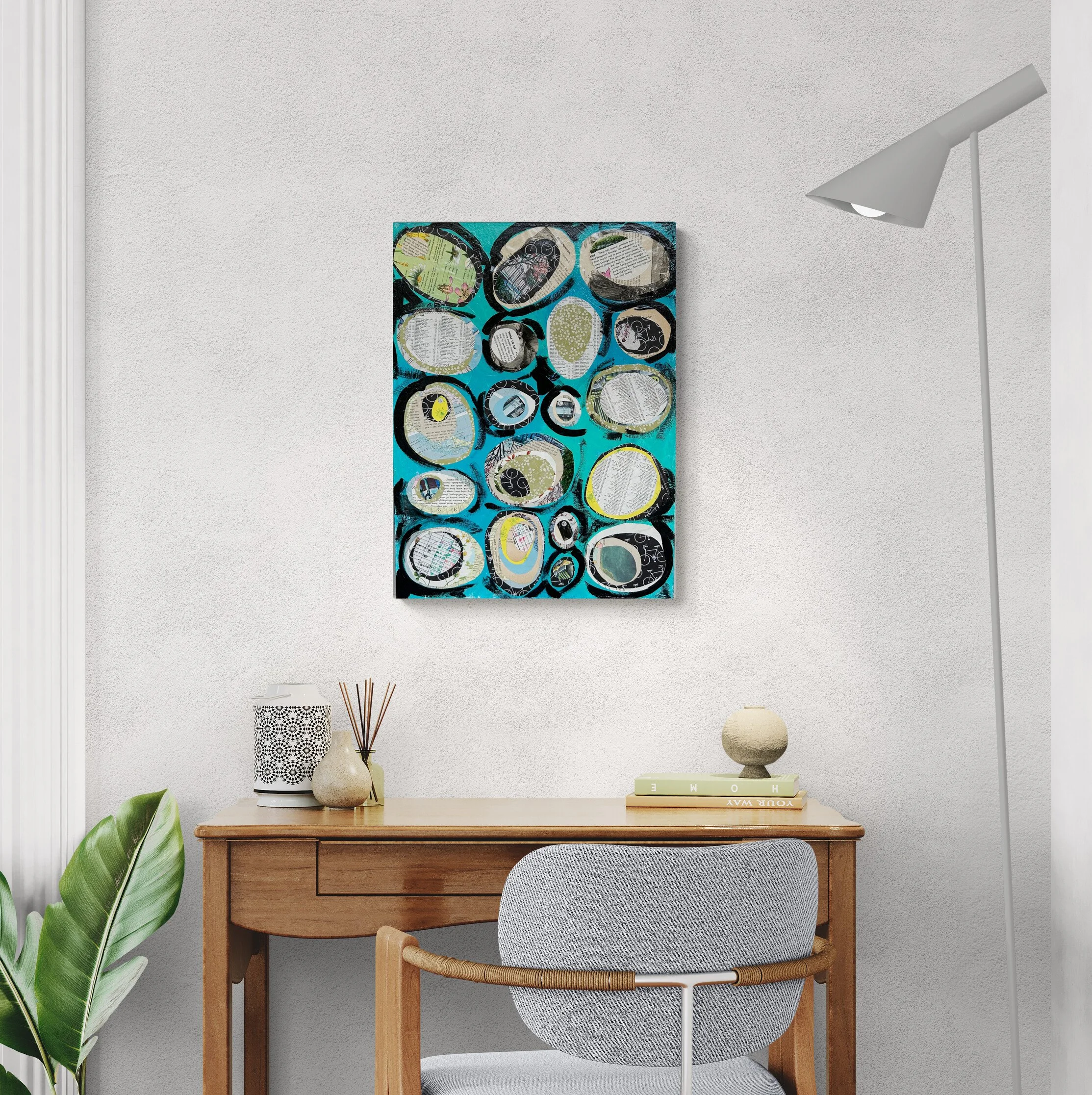 "What to See" Mixed Media Collage