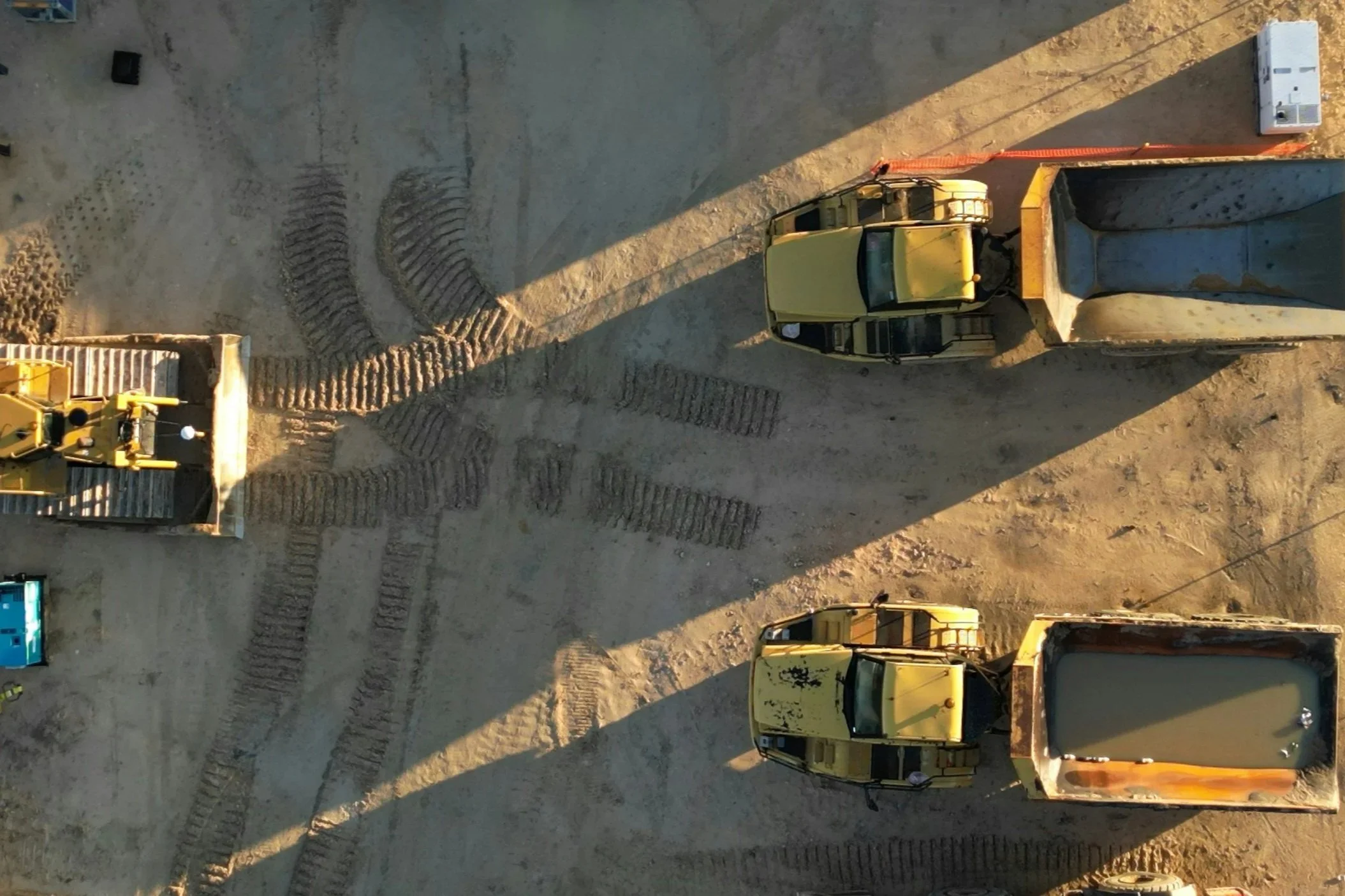 Aerial construction photo