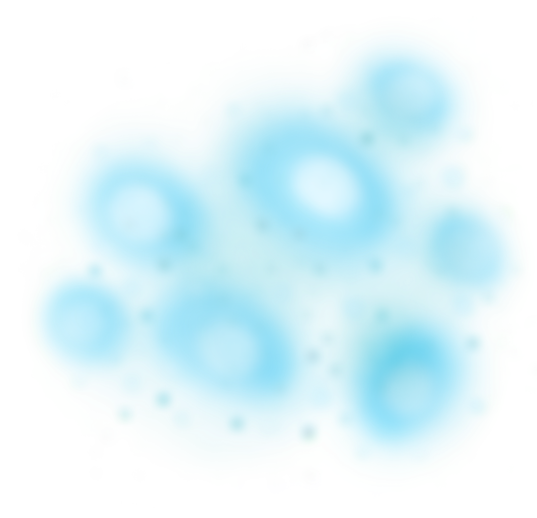 A cluster of blurry bubbles and magic