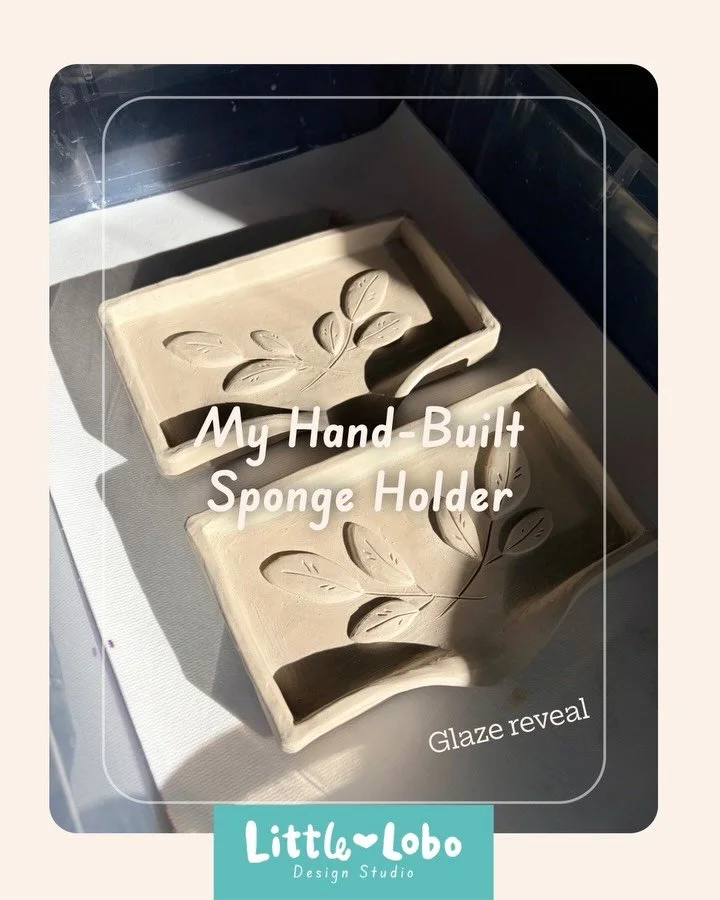 Swipe to see this sponge holder&rsquo;s little transformation 🧽➡️✨
Hand-built, carefully shaped, and finished with a glaze that pops. ❤️ There&rsquo;s something so satisfying about seeing clay go from matte and chalky to glossy and alive. And the be