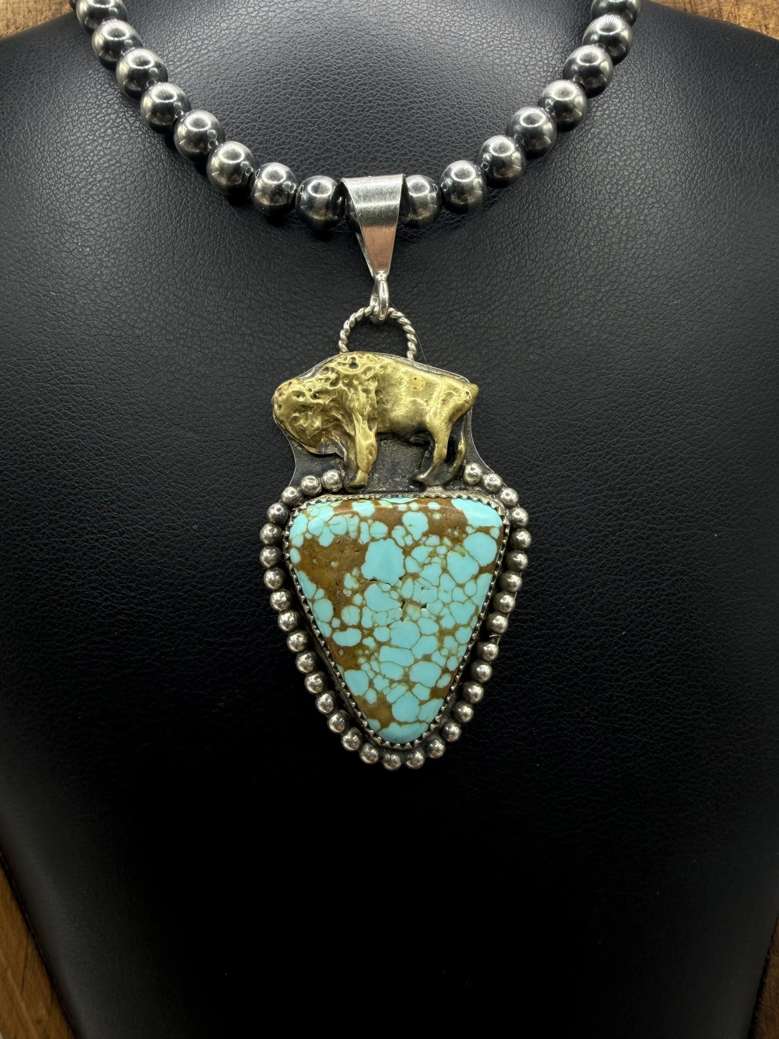 The Brass Bison Pendant