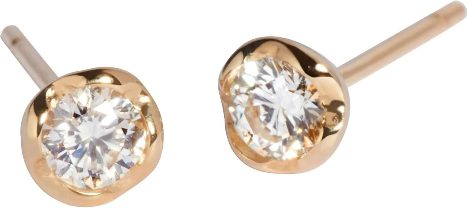 Annoushka, Whoopsie Daisy 0.20ct Diamond Stud Earrings, 18ct Yellow Gold