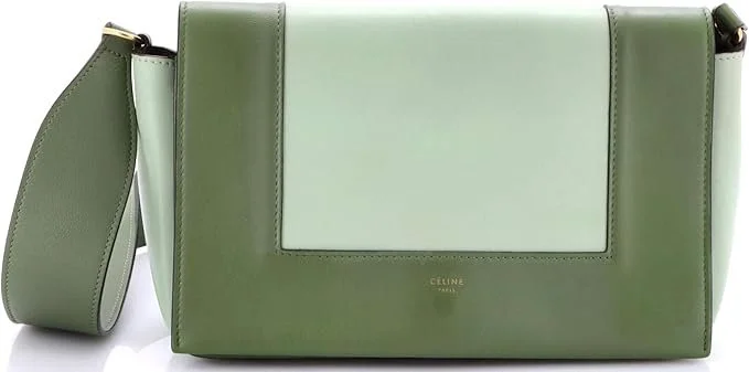Celine Frame Shoulder Bag Leather Medium, Green
