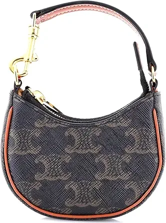 Celine Ava Bag Triomphe Coated Canvas Micro, Brown