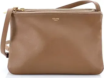 Celine Trio Crossbody Bag Leather Small, Brown
