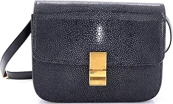 Celine Classic Box Bag Stingray Medium, Black