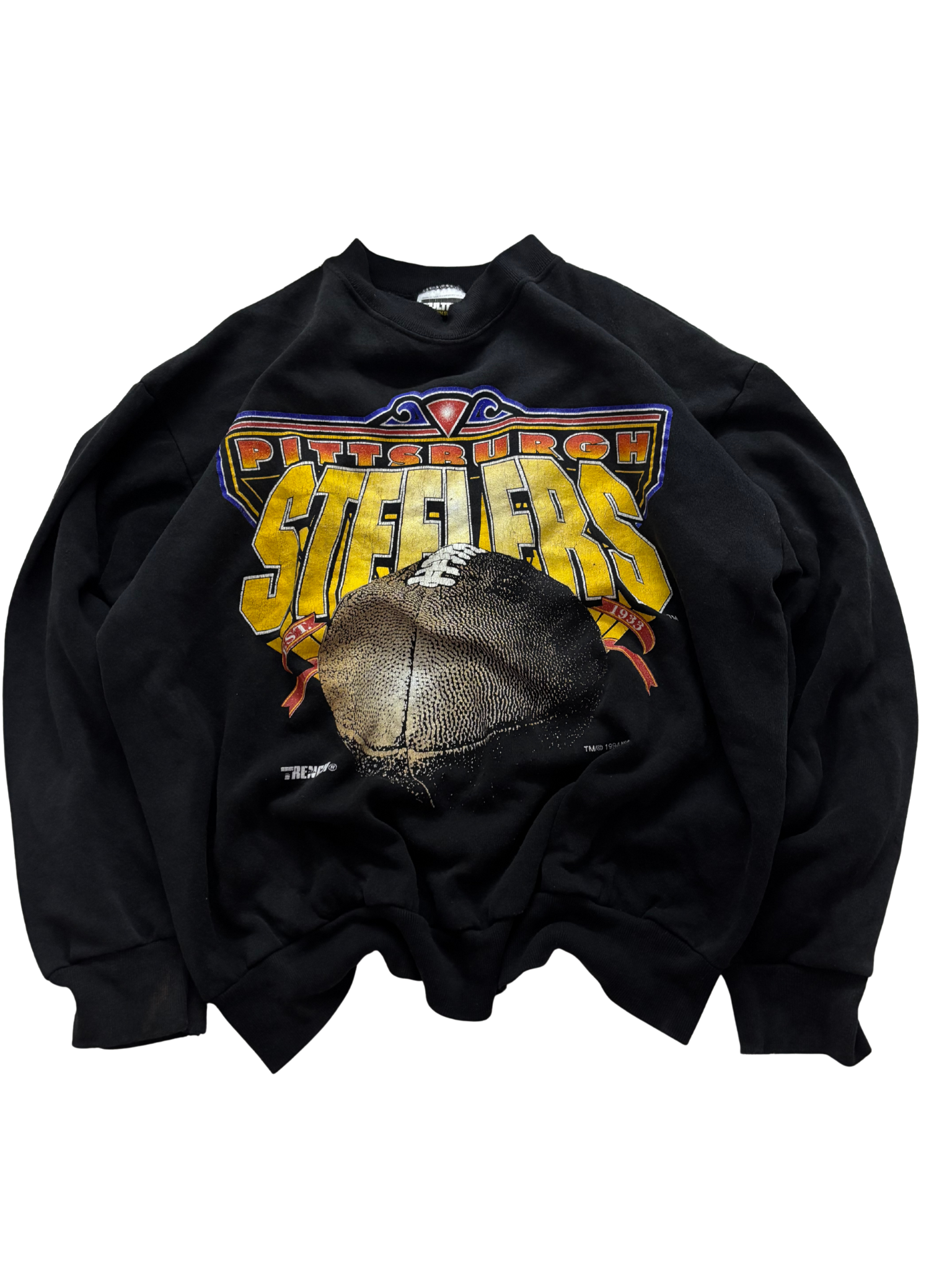 Vintage 1994 Pittsburgh Steelers Crewneck – Tultex – Rare 90s NFL Sweater