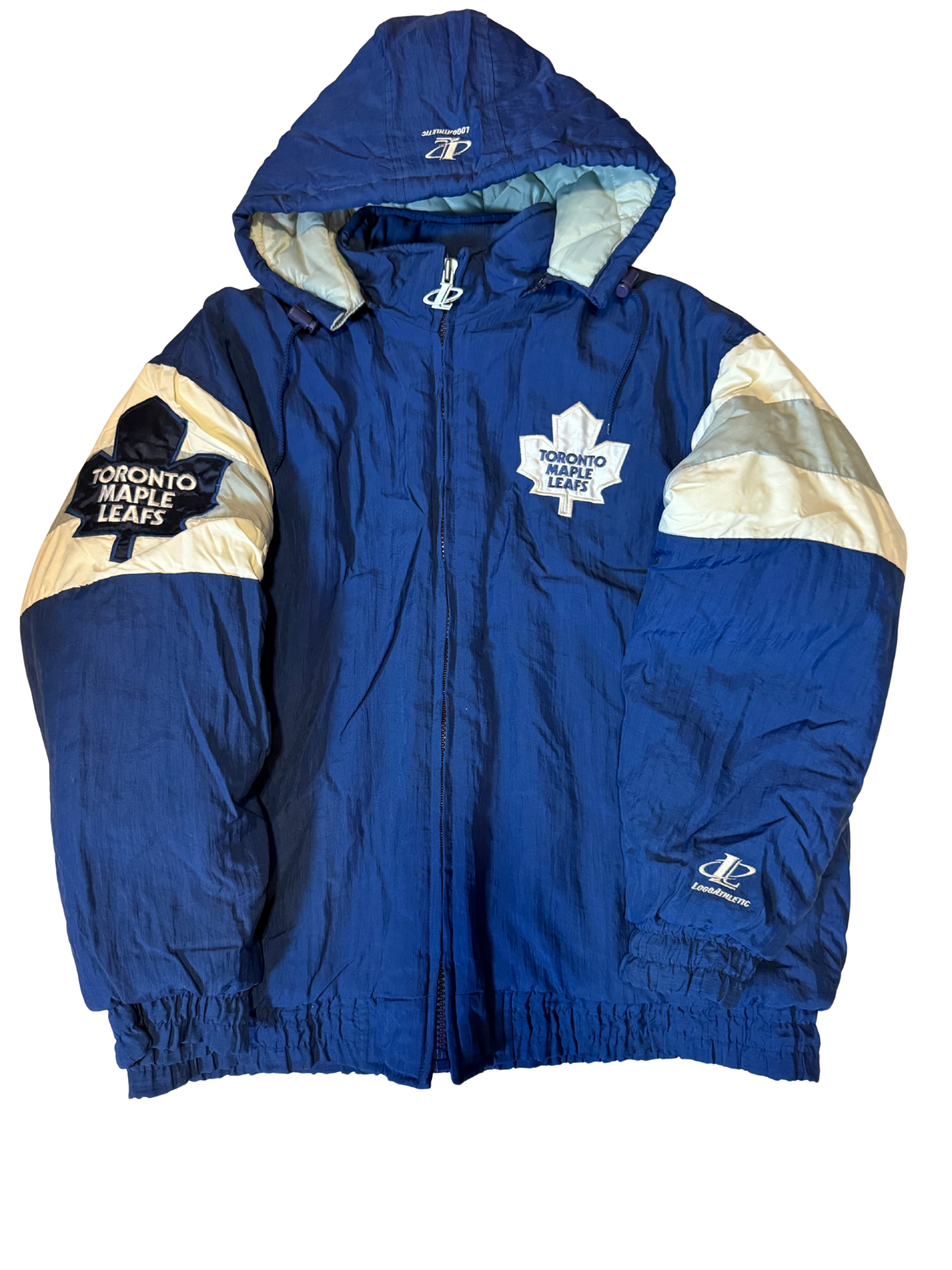 Vintage Toronto Maple Leafs Puffer Jacket – Logo Athletic NHL Winter Coat