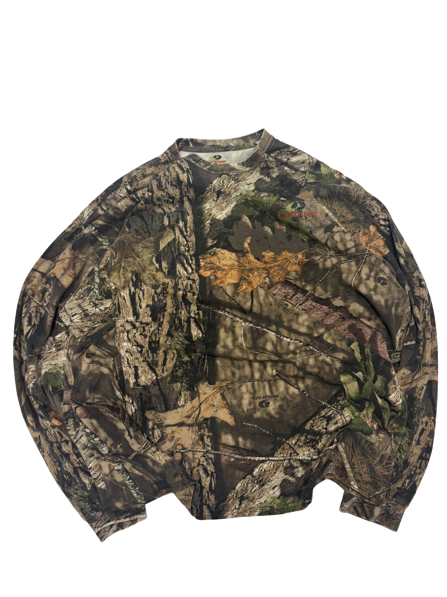 Vintage Mossy Oak Camo Long Sleeve Shirt – RealTree-Style Allover Print