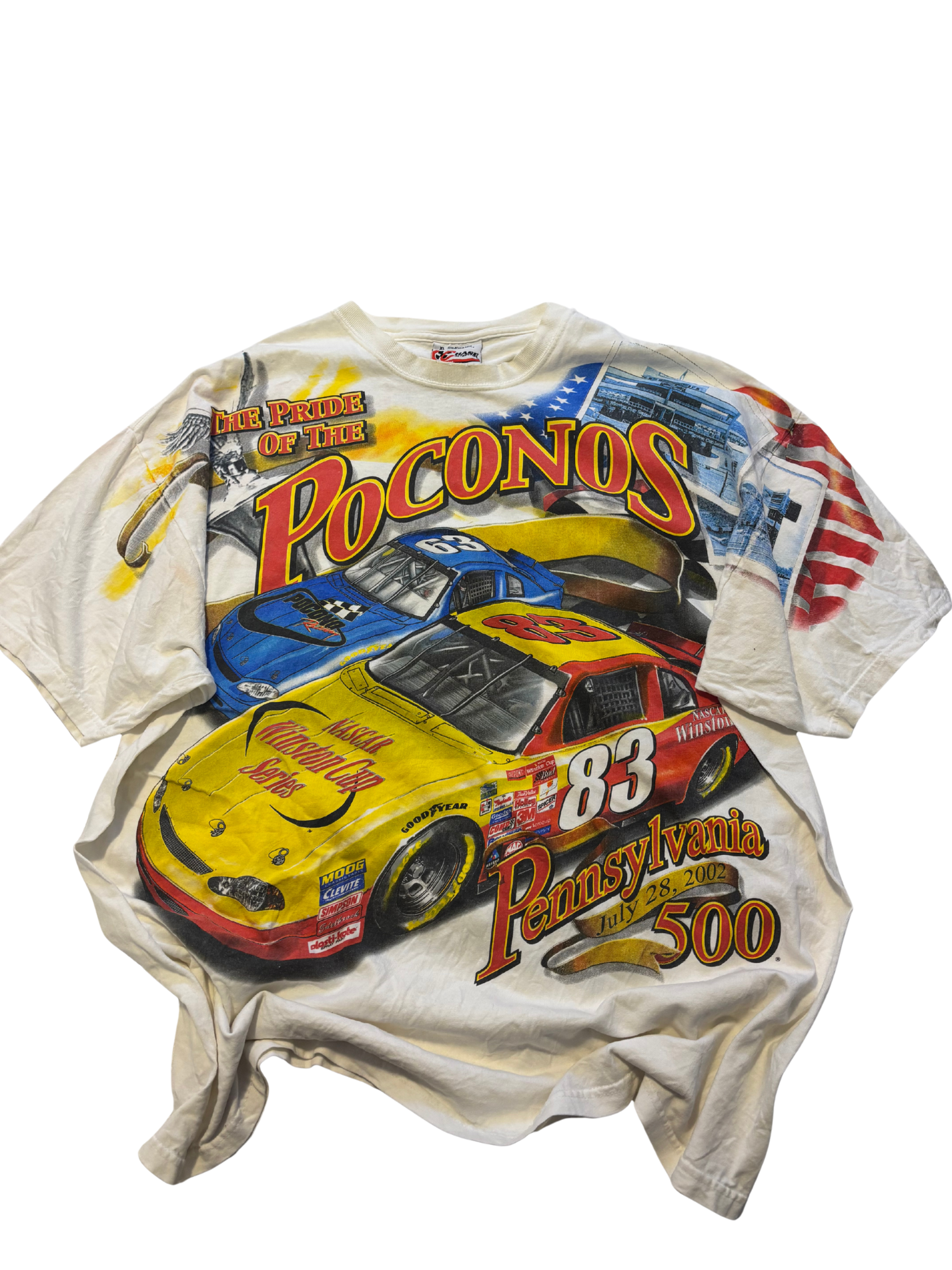 Vintage 2002 Pocono Raceway NASCAR T-Shirt – Pennsylvania 500