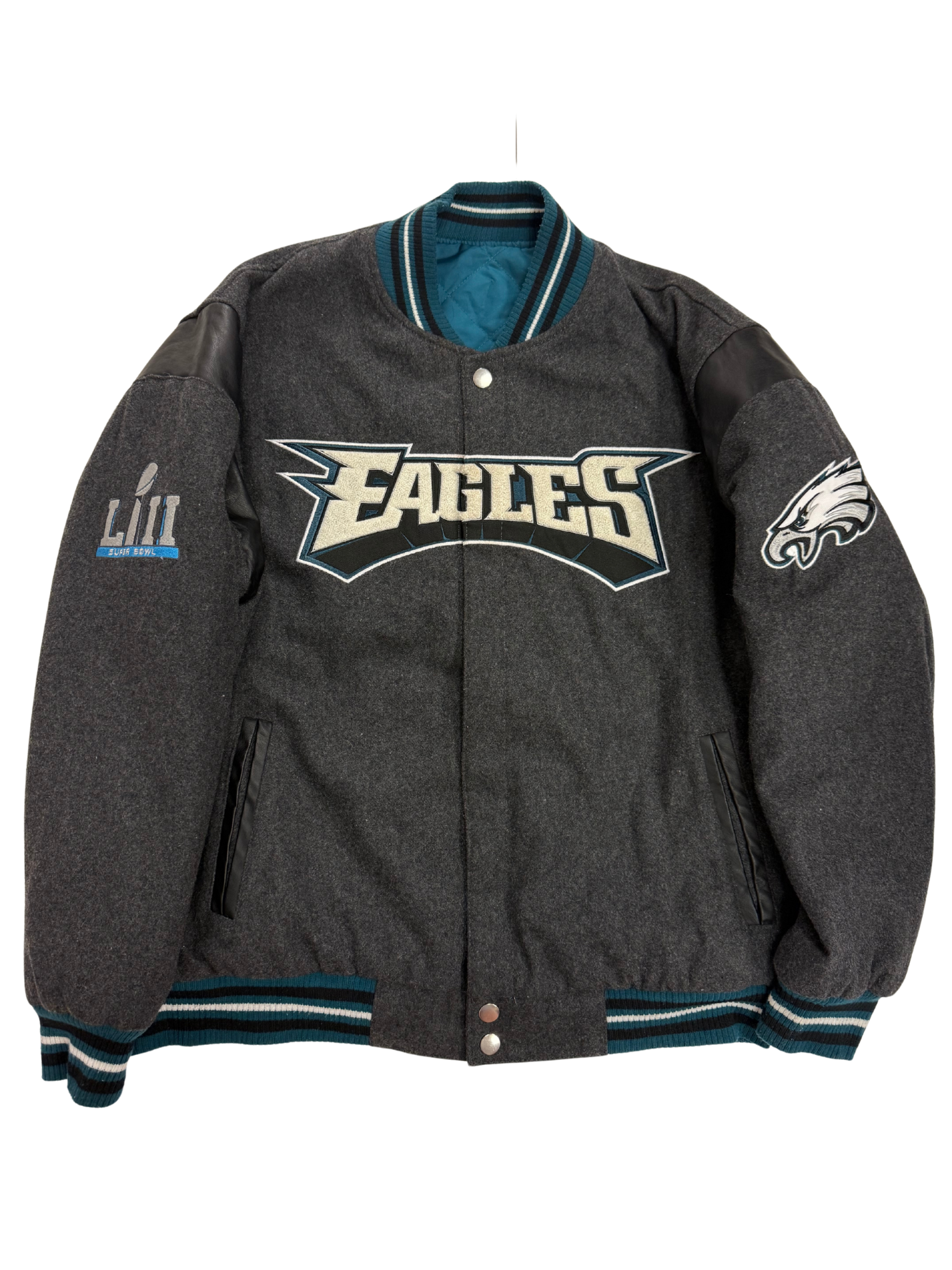 Philadelphia Eagles Super Bowl LII Champions Reversible Varsity Jacket