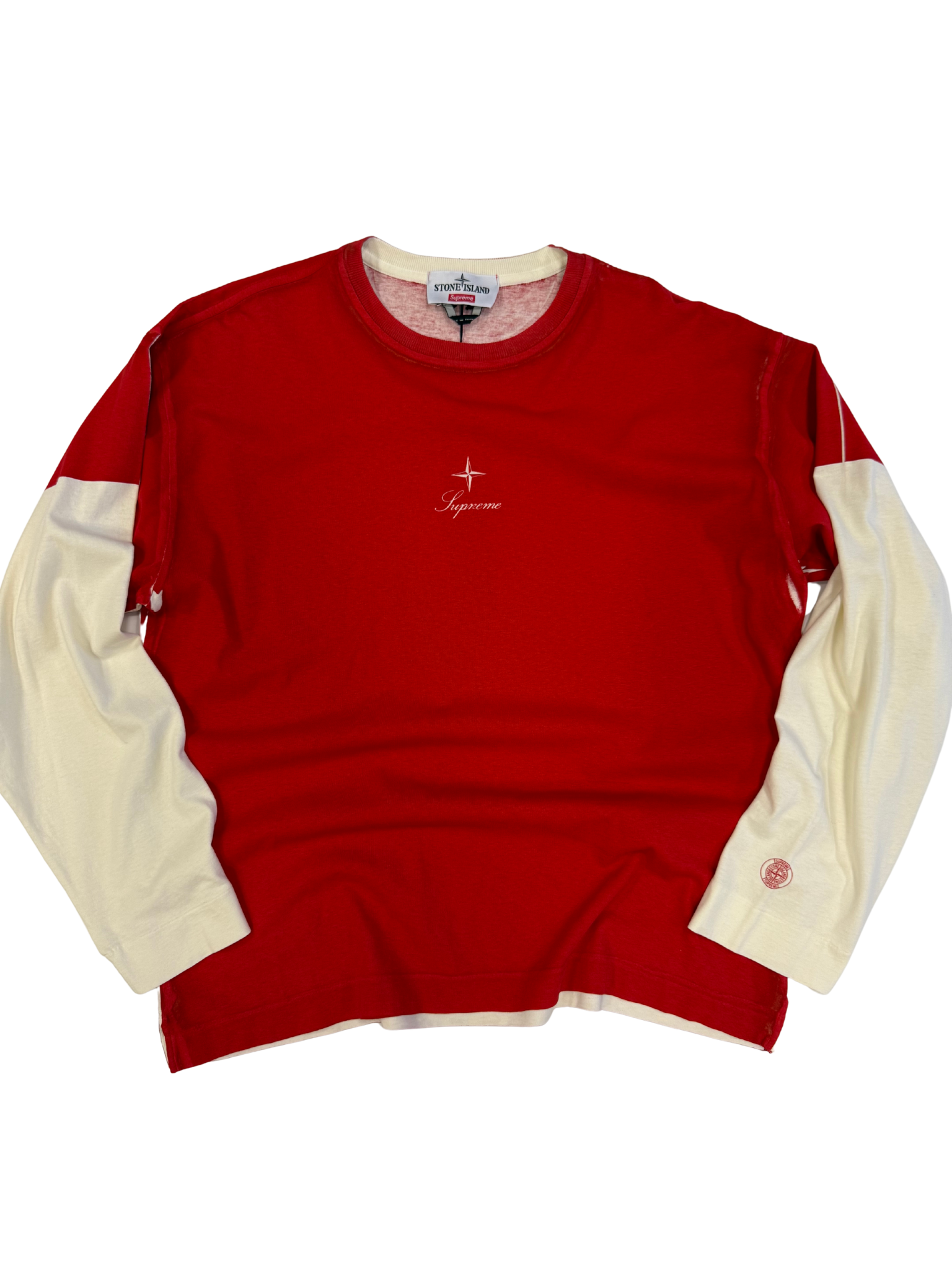 Supreme x Stone Island Layered Long Sleeve Tee