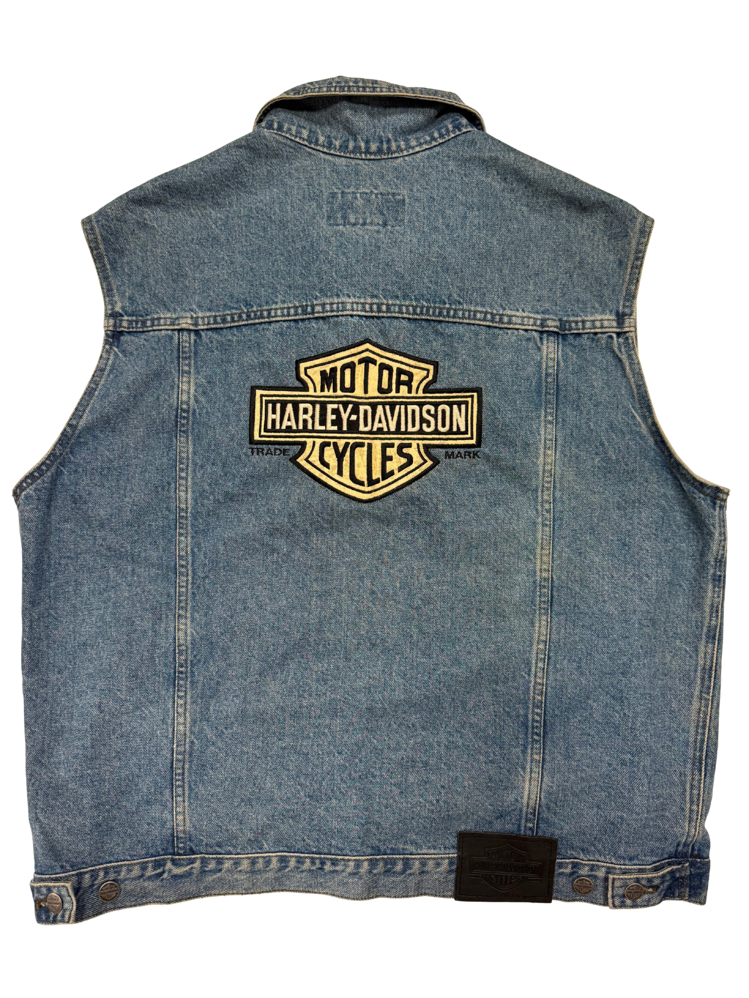 Vintage Harley-Davidson Denim Vest