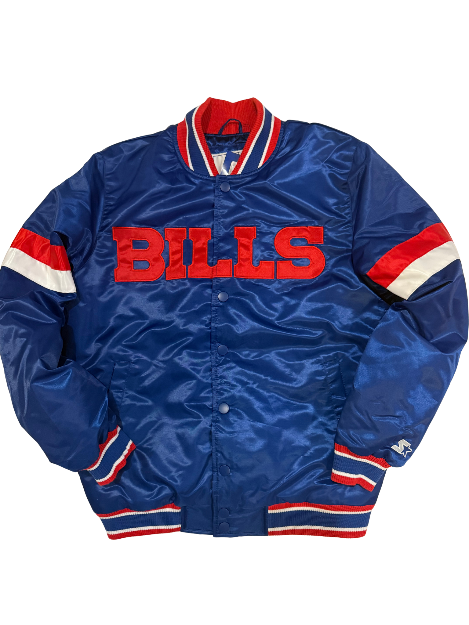 Vintage Buffalo Bills Starter Satin Jacket – 90s NFL Classic