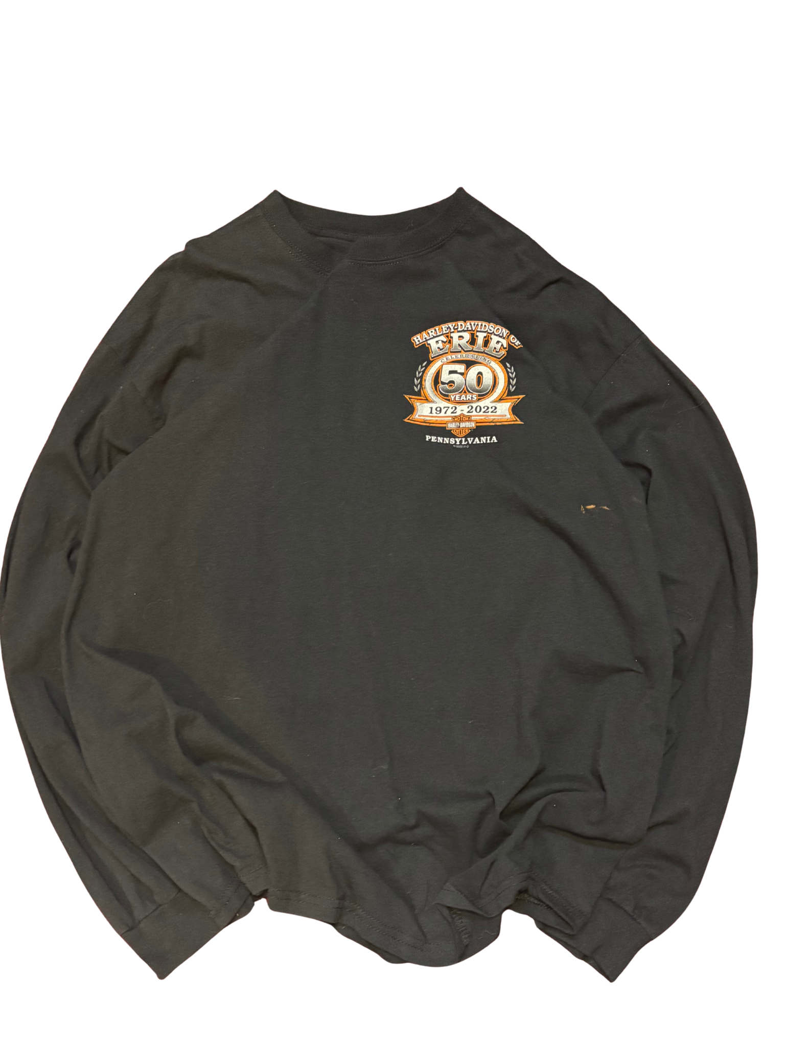 Harley-Davidson of Erie 50th Anniversary Long Sleeve Shirt – Black
