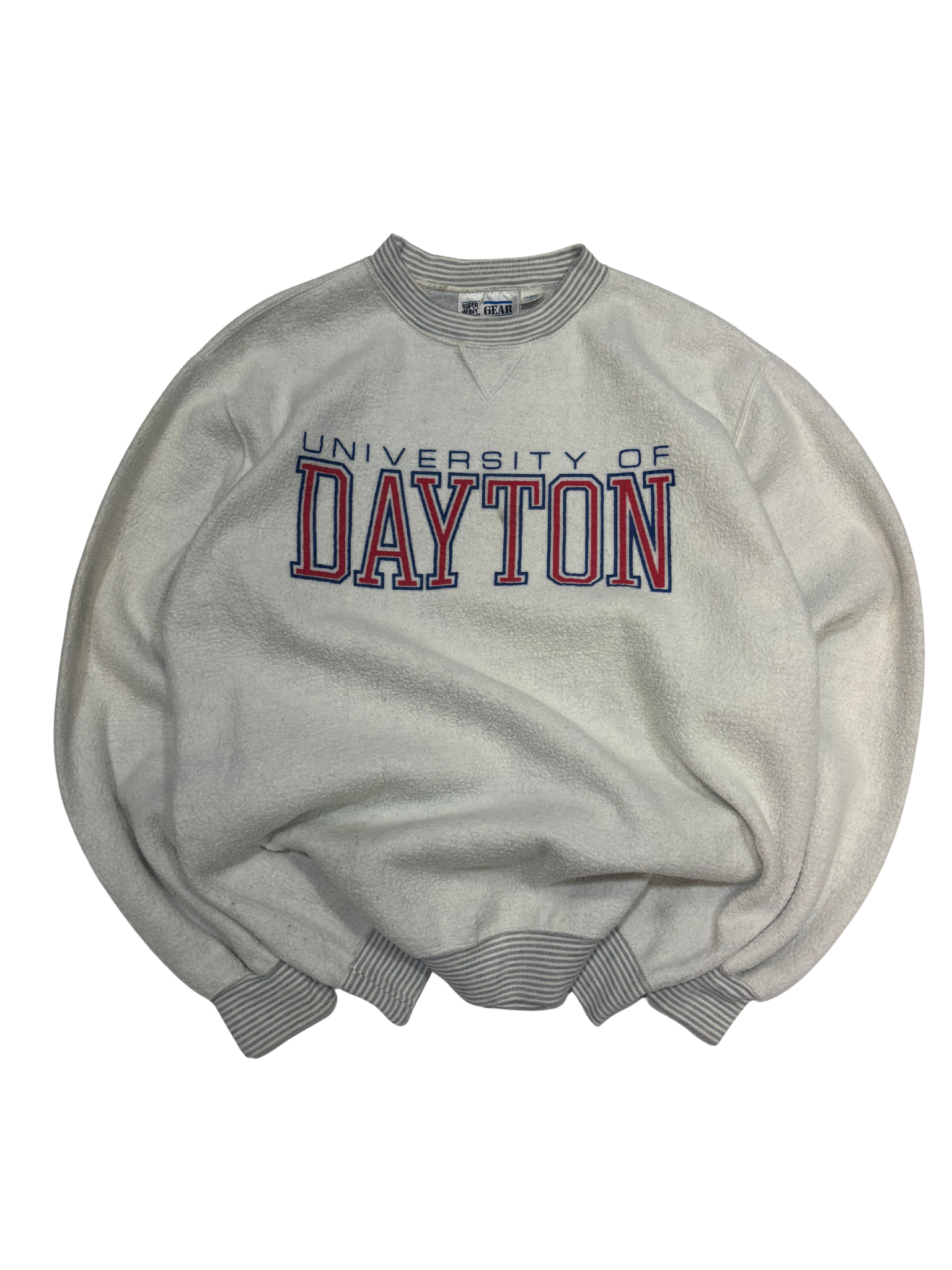 Vintage University of Dayton Crewneck Sweatshirt – Grey – Super Heavyweight