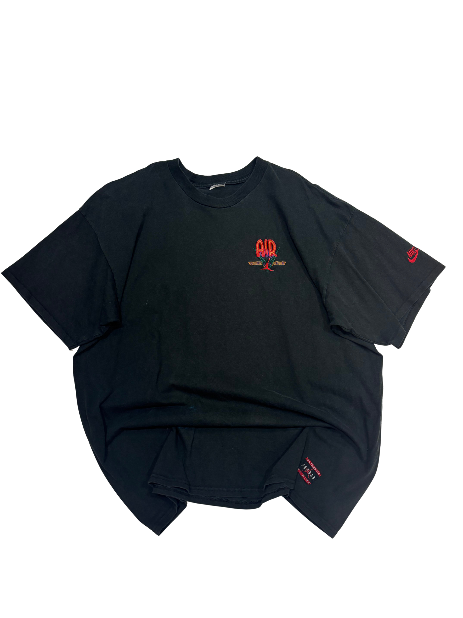 Vintage Nike Air Embroidered T-Shirt – Black – Jordan Era