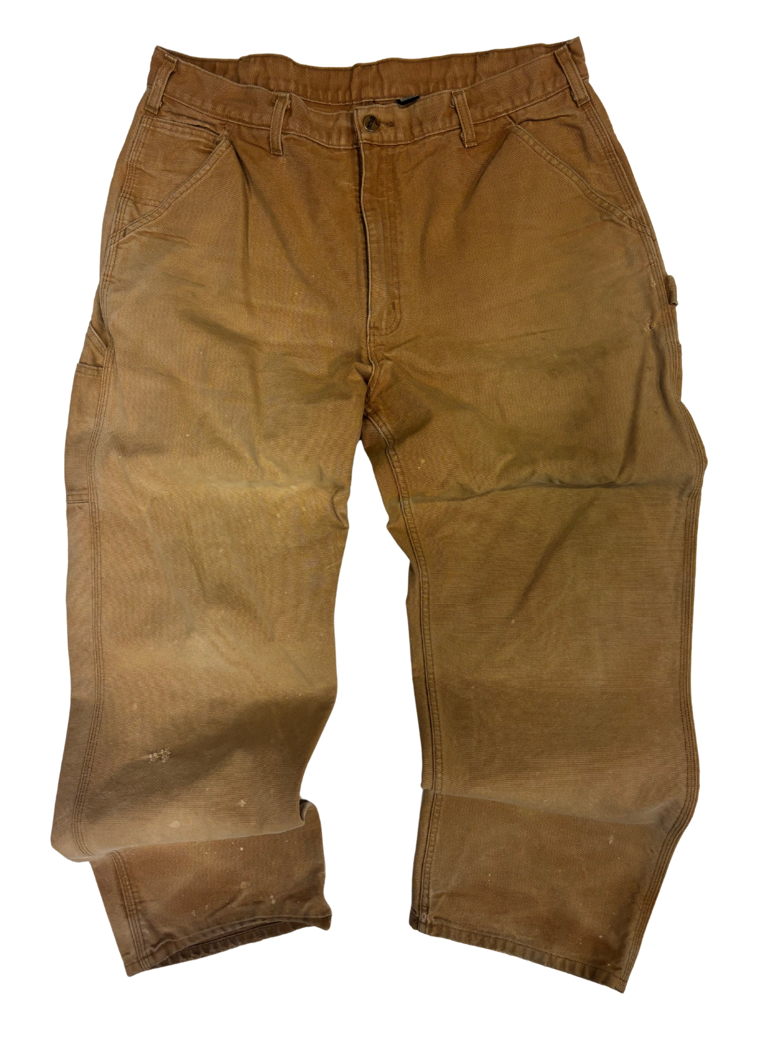 Carhartt Brown Double-Knee Work Pants