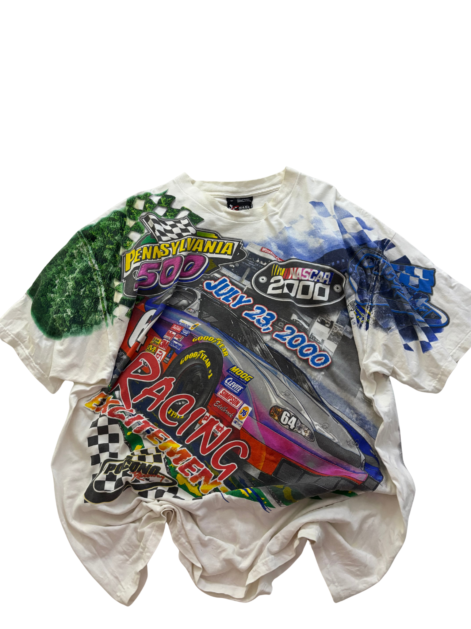 Vintage 2000 Pocono Raceway NASCAR T-Shirt – Pennsylvania 500