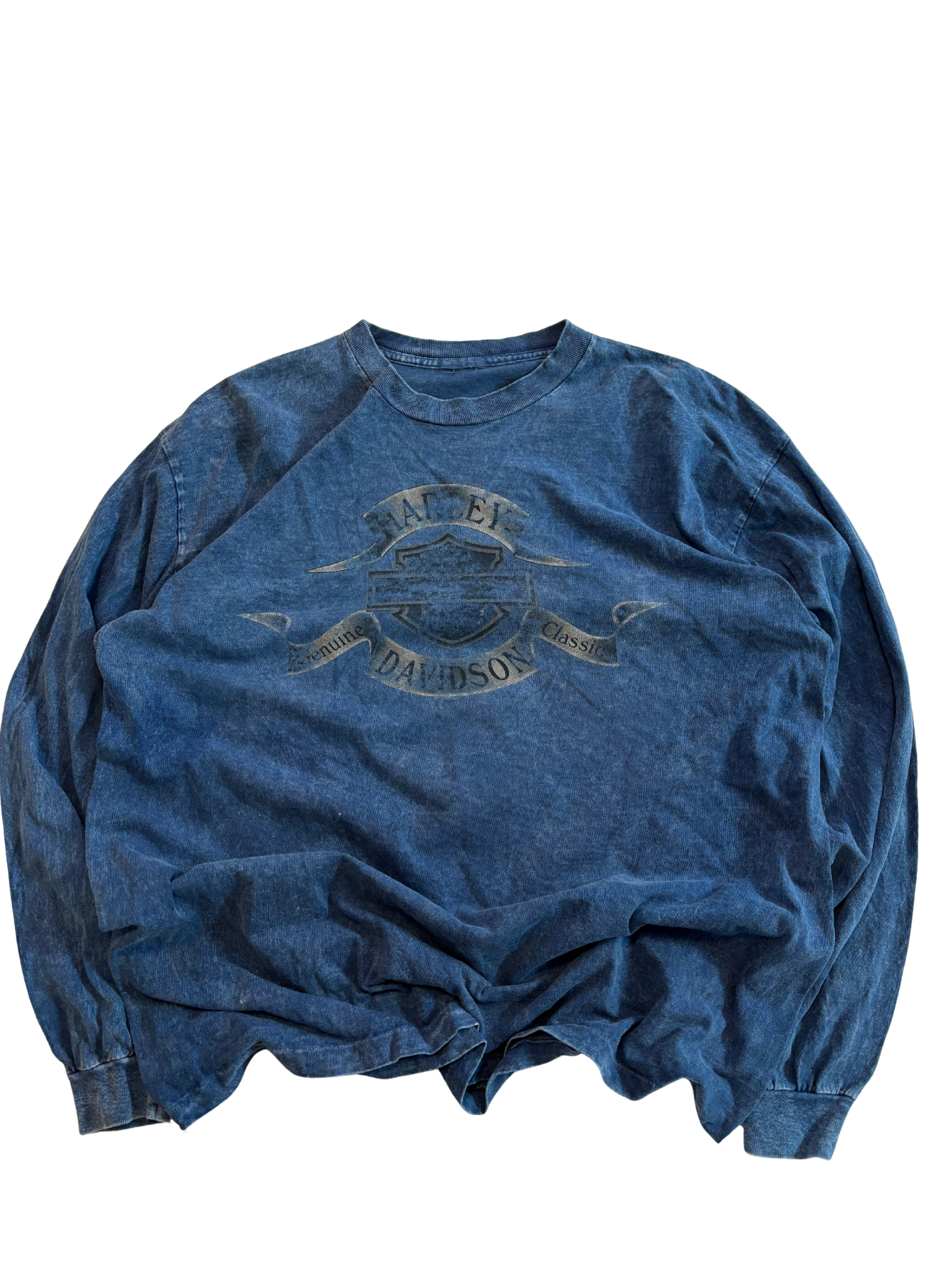 Vintage Harley-Davidson Crystal River Long Sleeve Shirt – Blue Mineral Wash