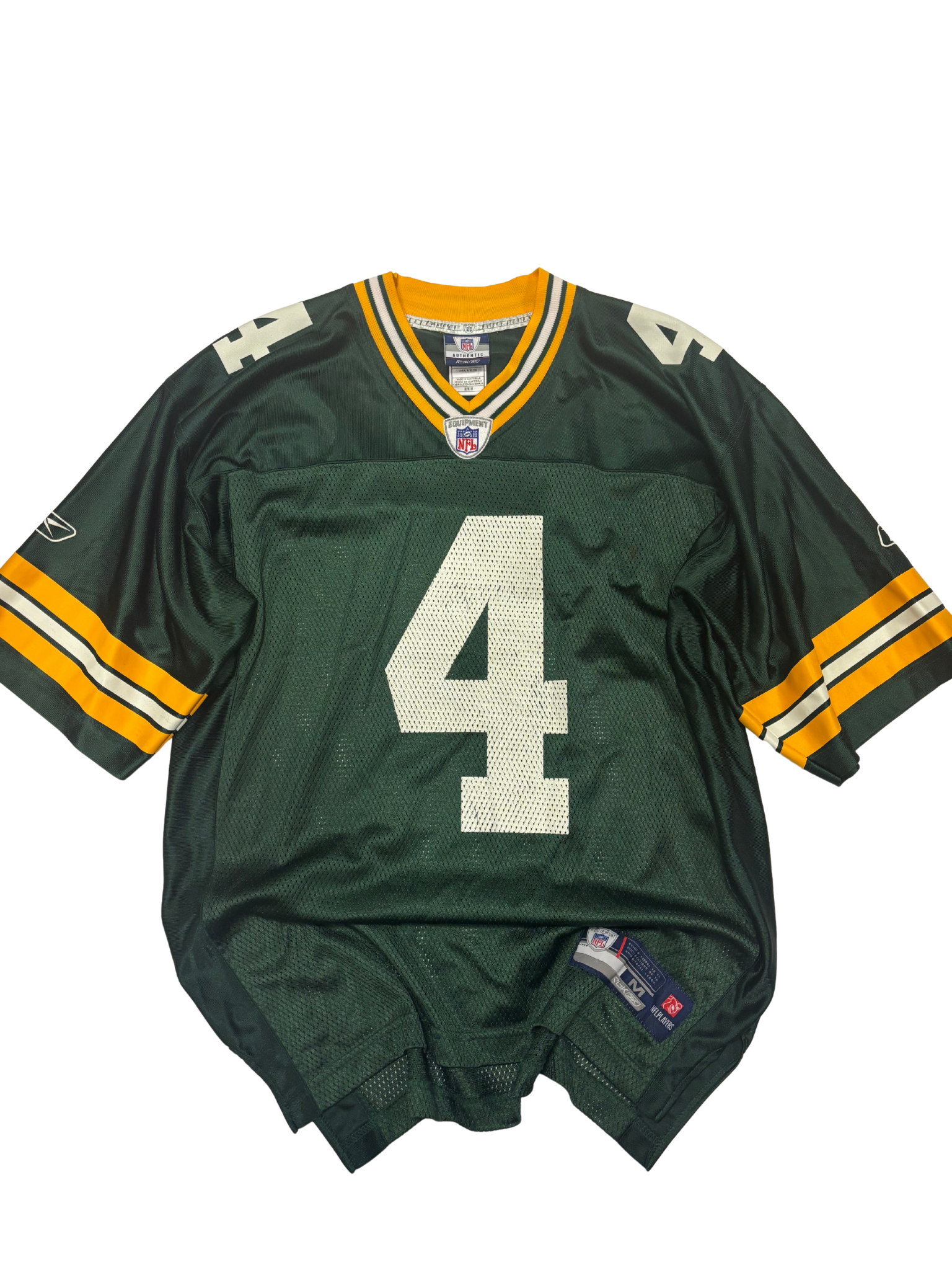 Vintage Green Bay Packers Brett Favre Jersey – Reebok NFL Equipment – Green/Yellow