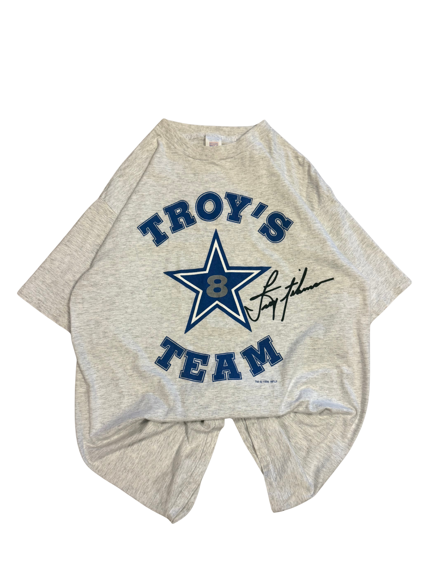 Vintage 1995 Troy Aikman "Troy's Team" Dallas Cowboys Graphic T-Shirt