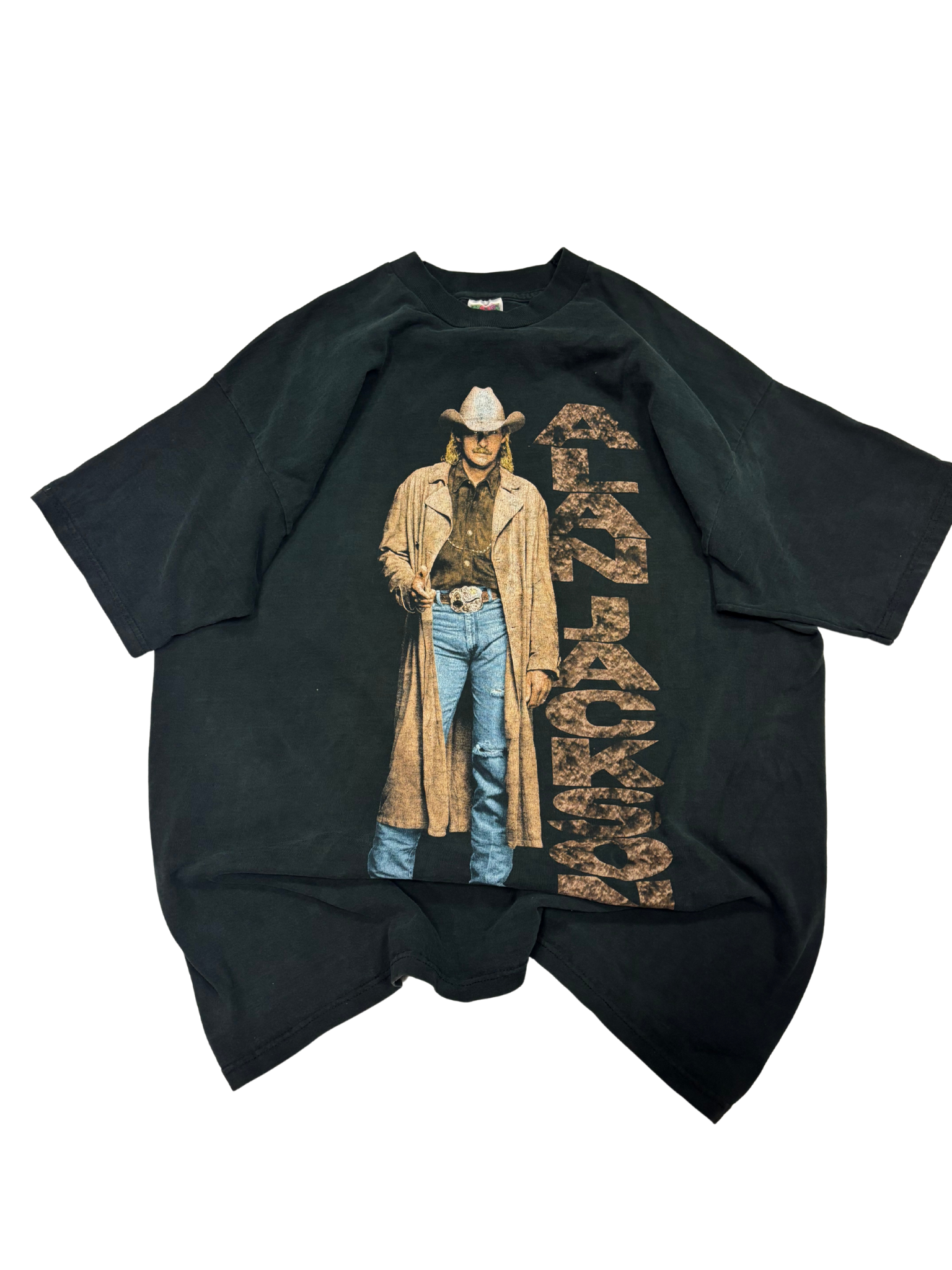 Vintage Alan Jackson Tour T-Shirt – Black – 90s Country Music Graphic