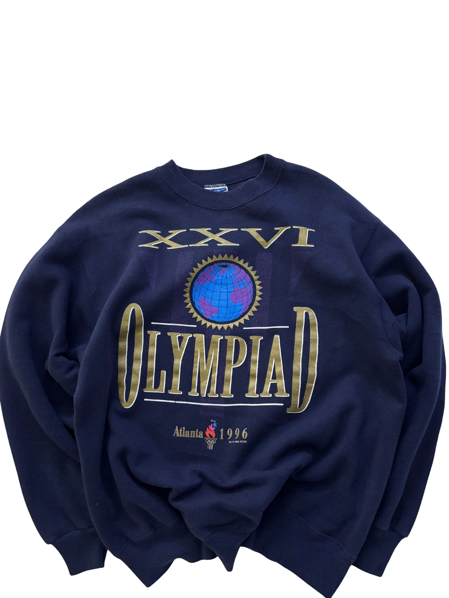 Vintage 1996 Atlanta Olympics “XXVI Olympiad” Sweatshirt – Navy