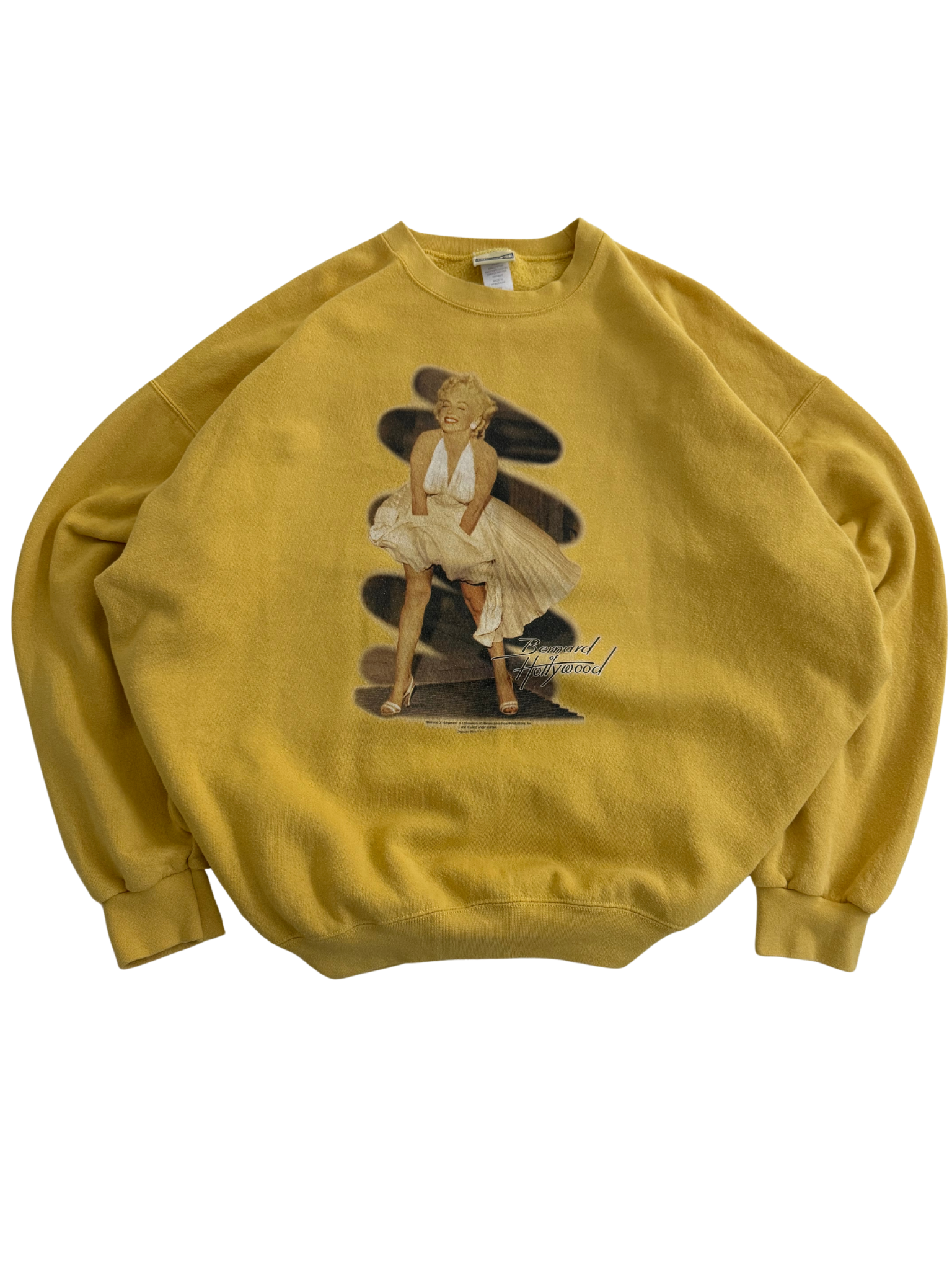 Vintage Marilyn Monroe “Bernard of Hollywood” Crewneck Sweatshirt – Yellow